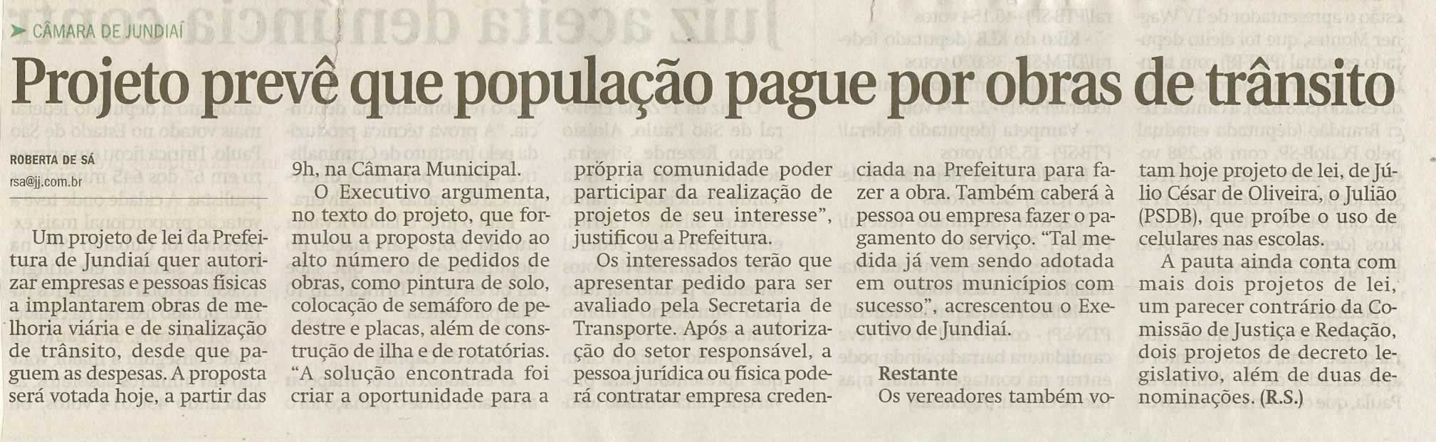 Jornal de Jundiaí - 05/10/2010
