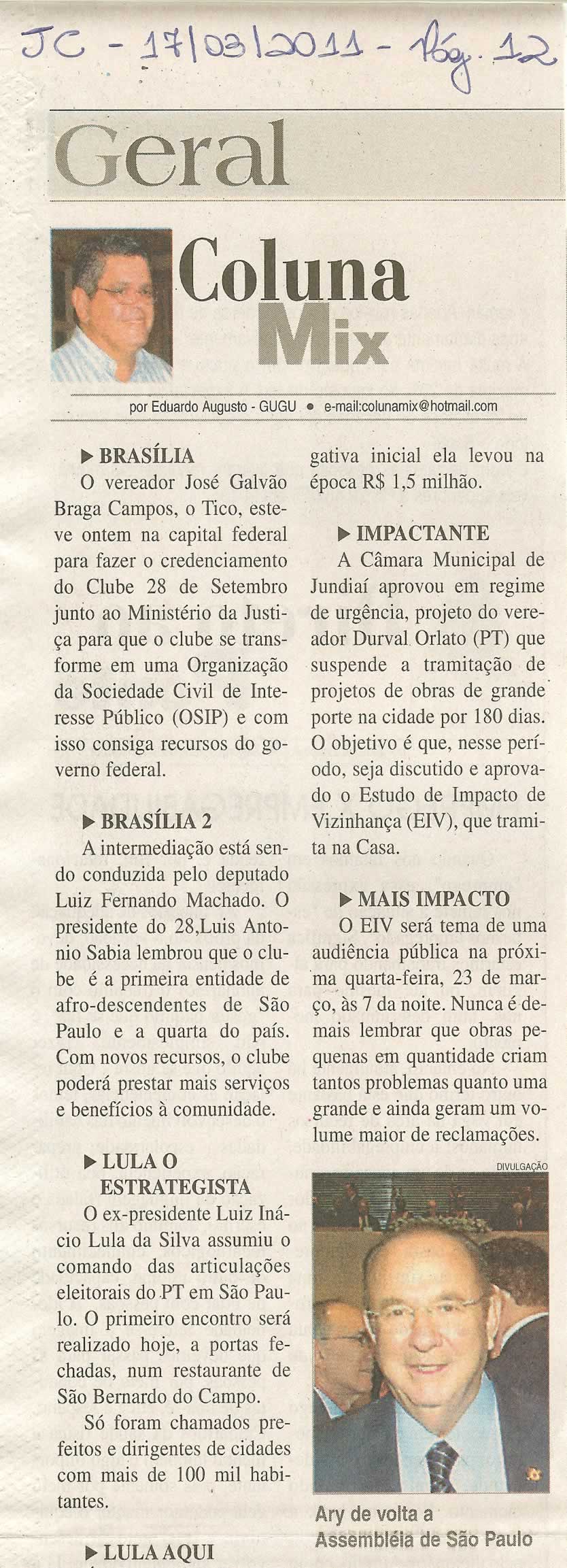 Jornal da Cidade - 17/03/2011