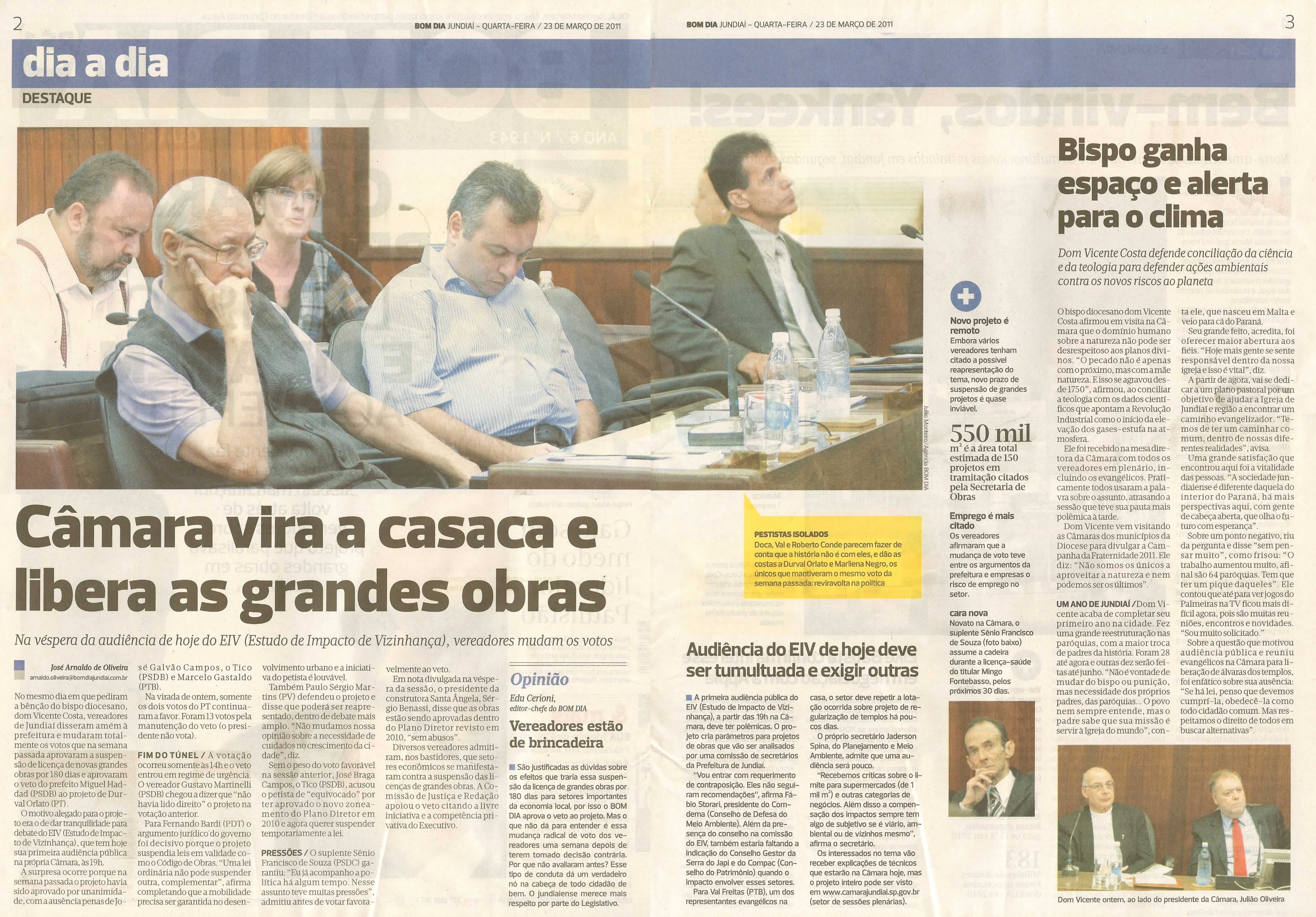 Bom Dia Jundiaí - 23/03/2011