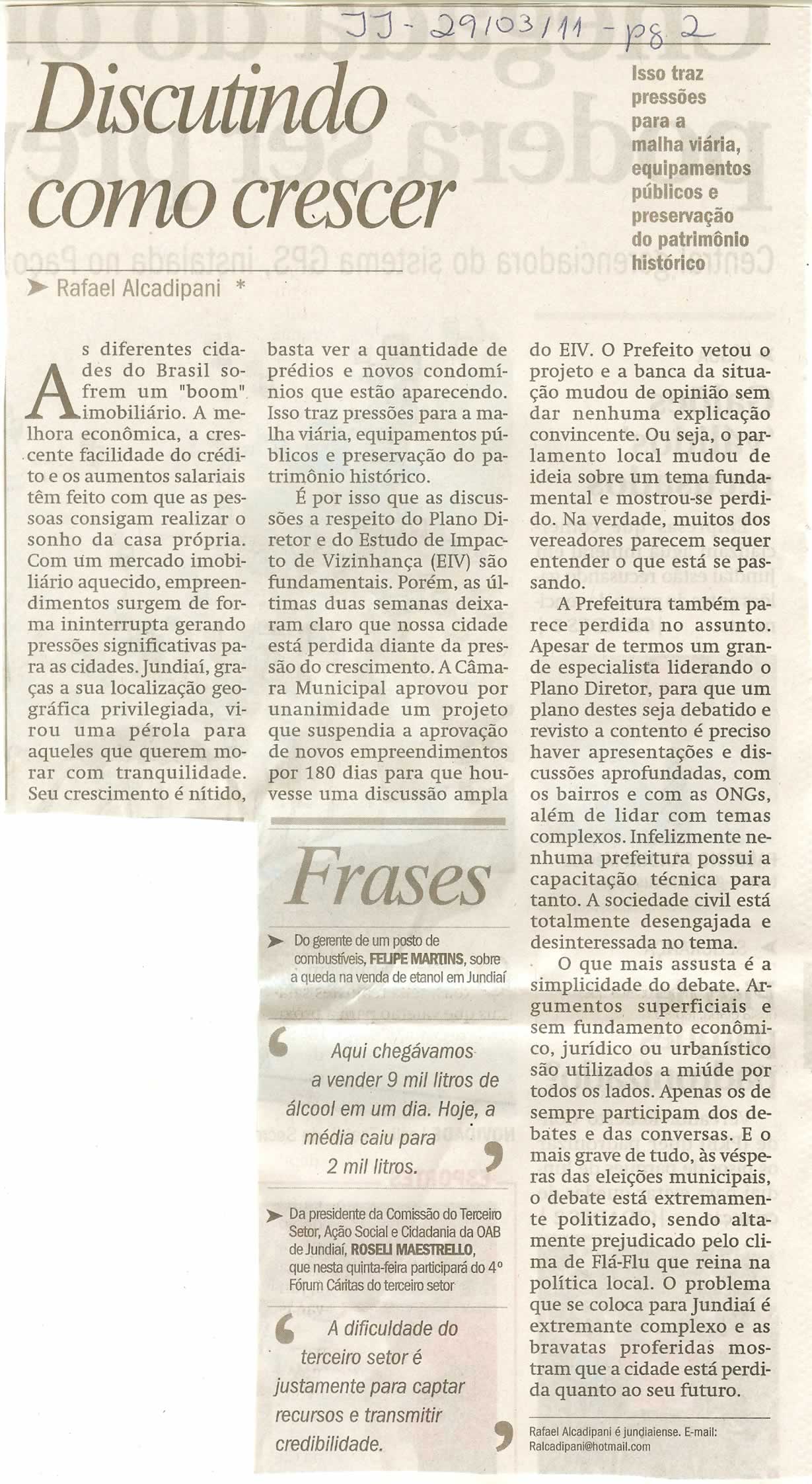Jornal de Jundiaí - 29/03/2011