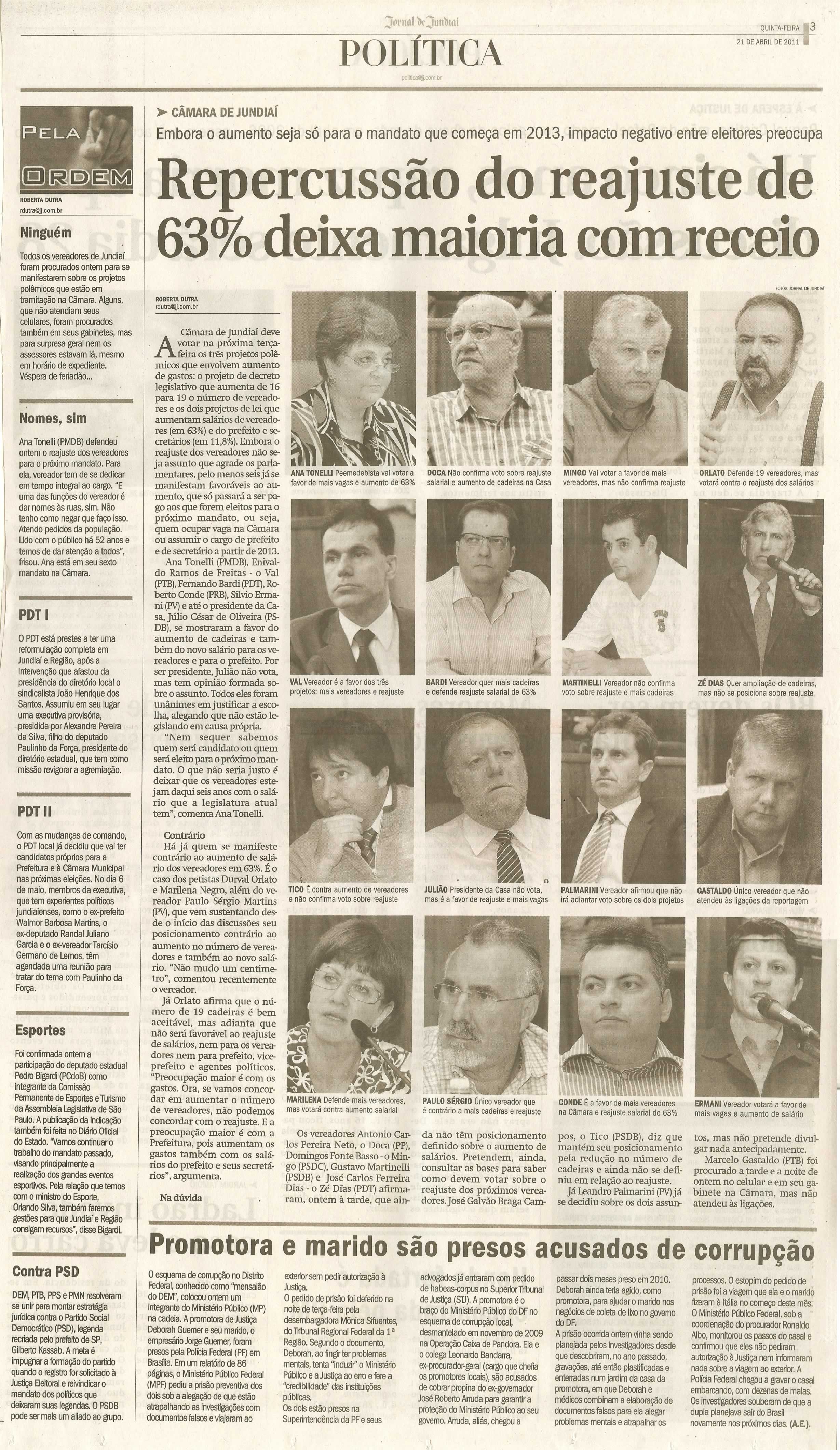Jornal de Jundiaí - 21/04/2011