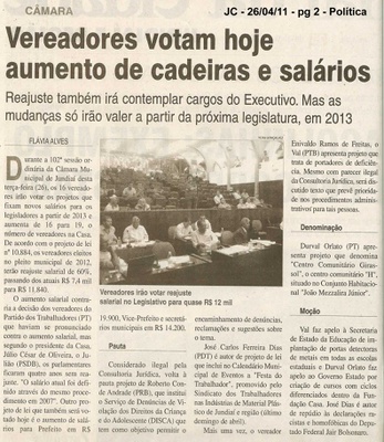 Jornal da Cidade - 26/04/2011