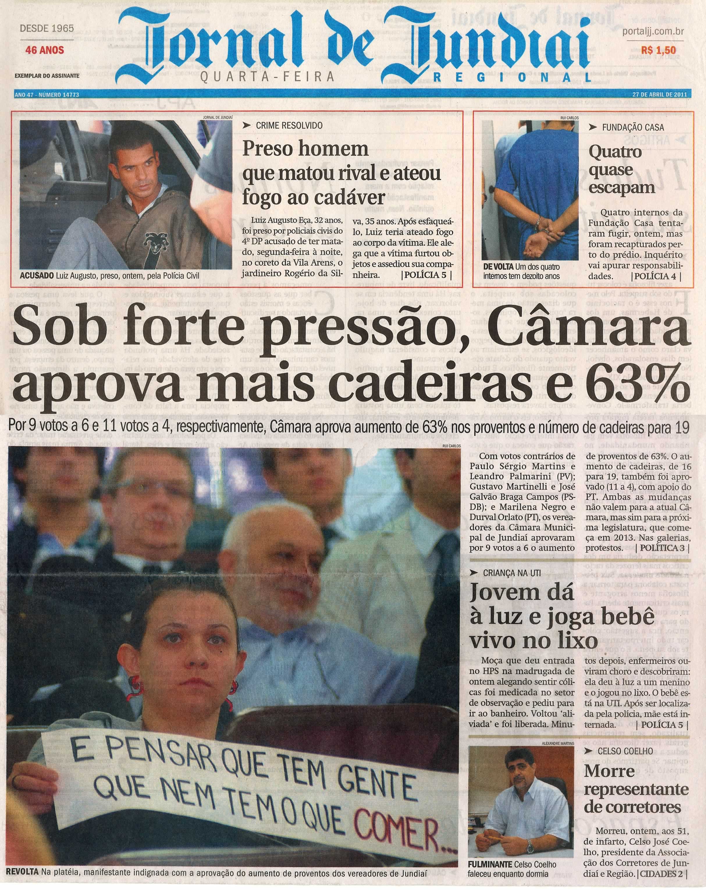 Jornal de Jundiaí - 27/04/2011