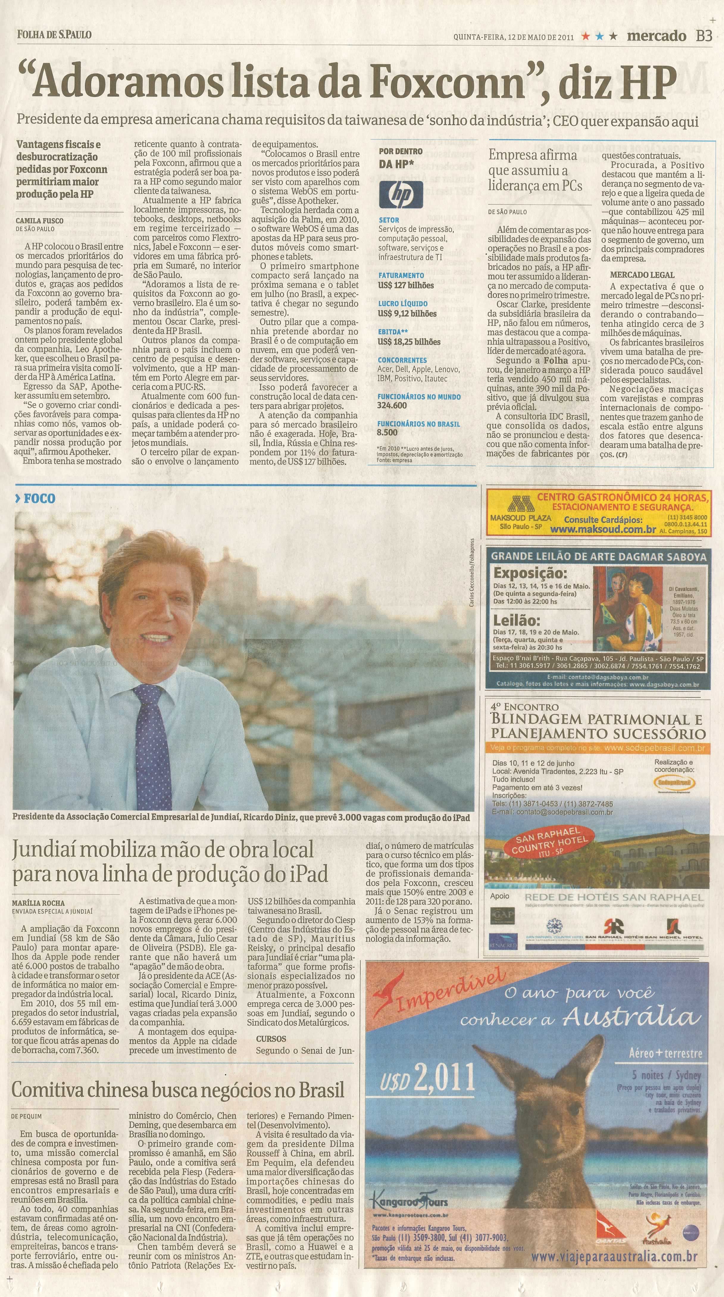 Folha de São Paulo - 12/05/2011