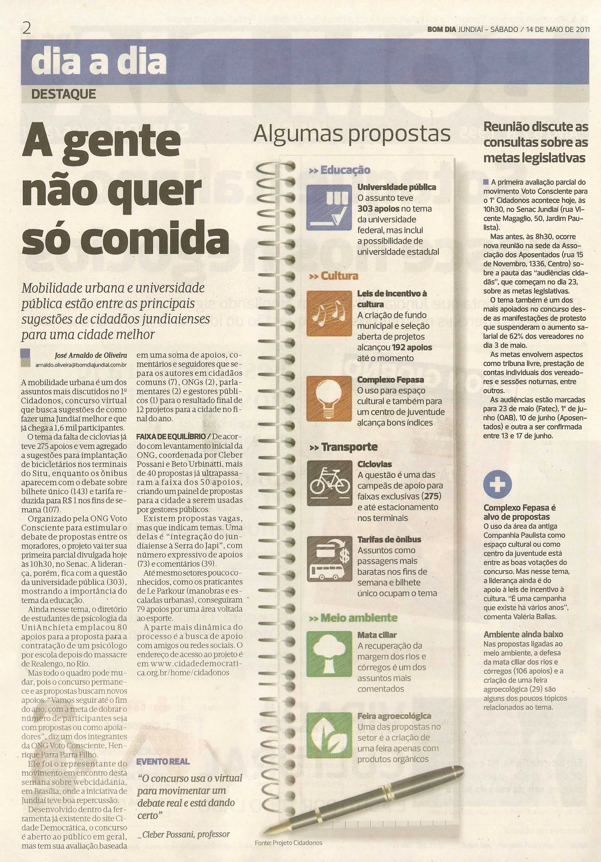 Bom Dia Jundiaí - 14/05/2011