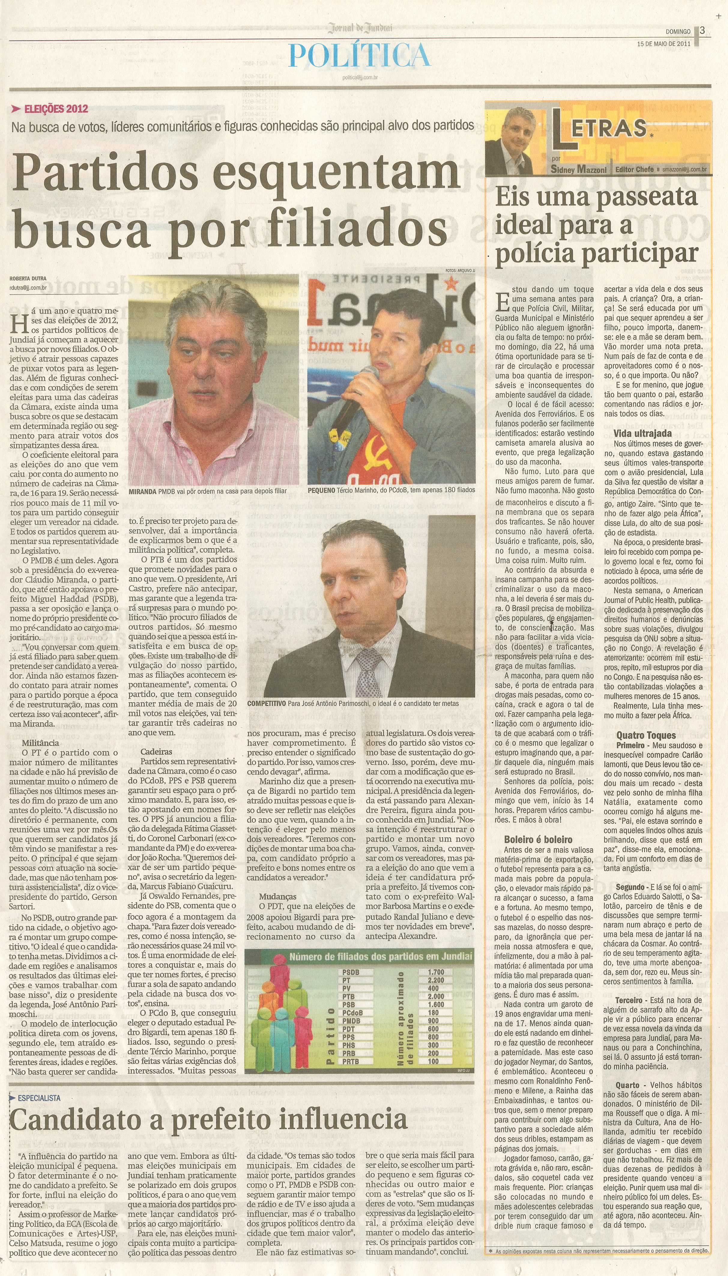 Jornal de Jundiaí - 15/05/2011