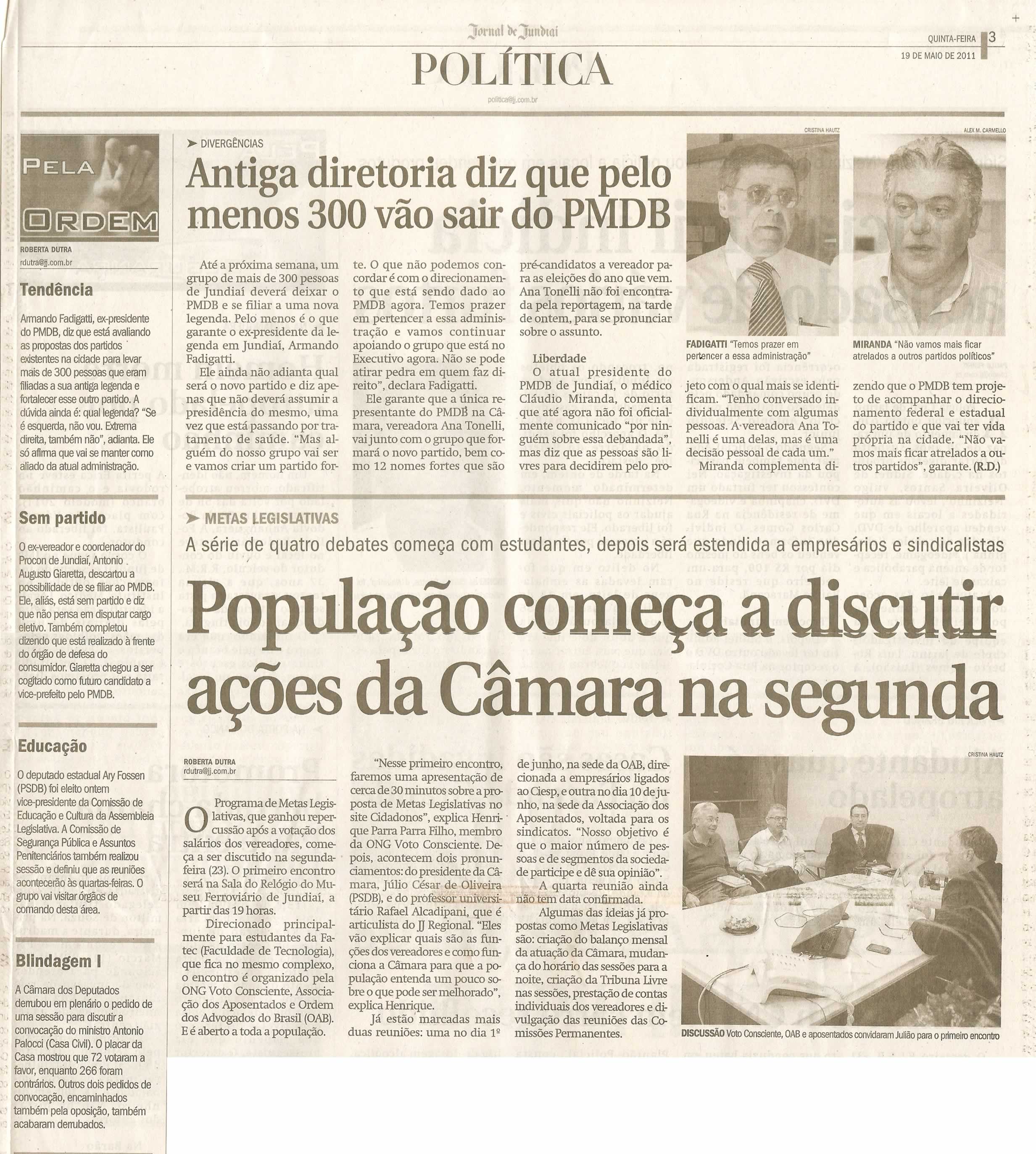 Jornal de Jundiaí - 19/05/2011