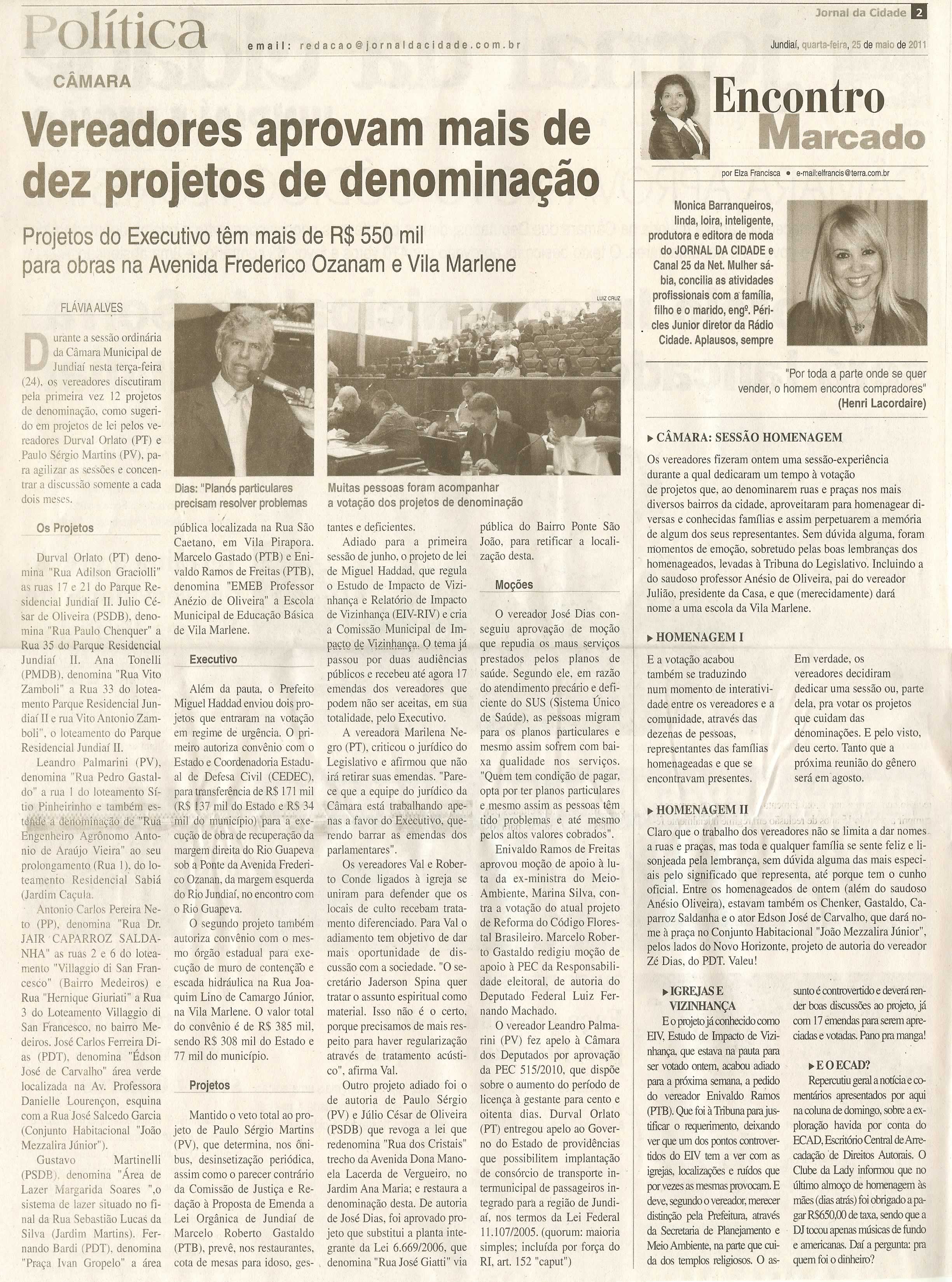 Jornal da Cidade - 25/05/2011