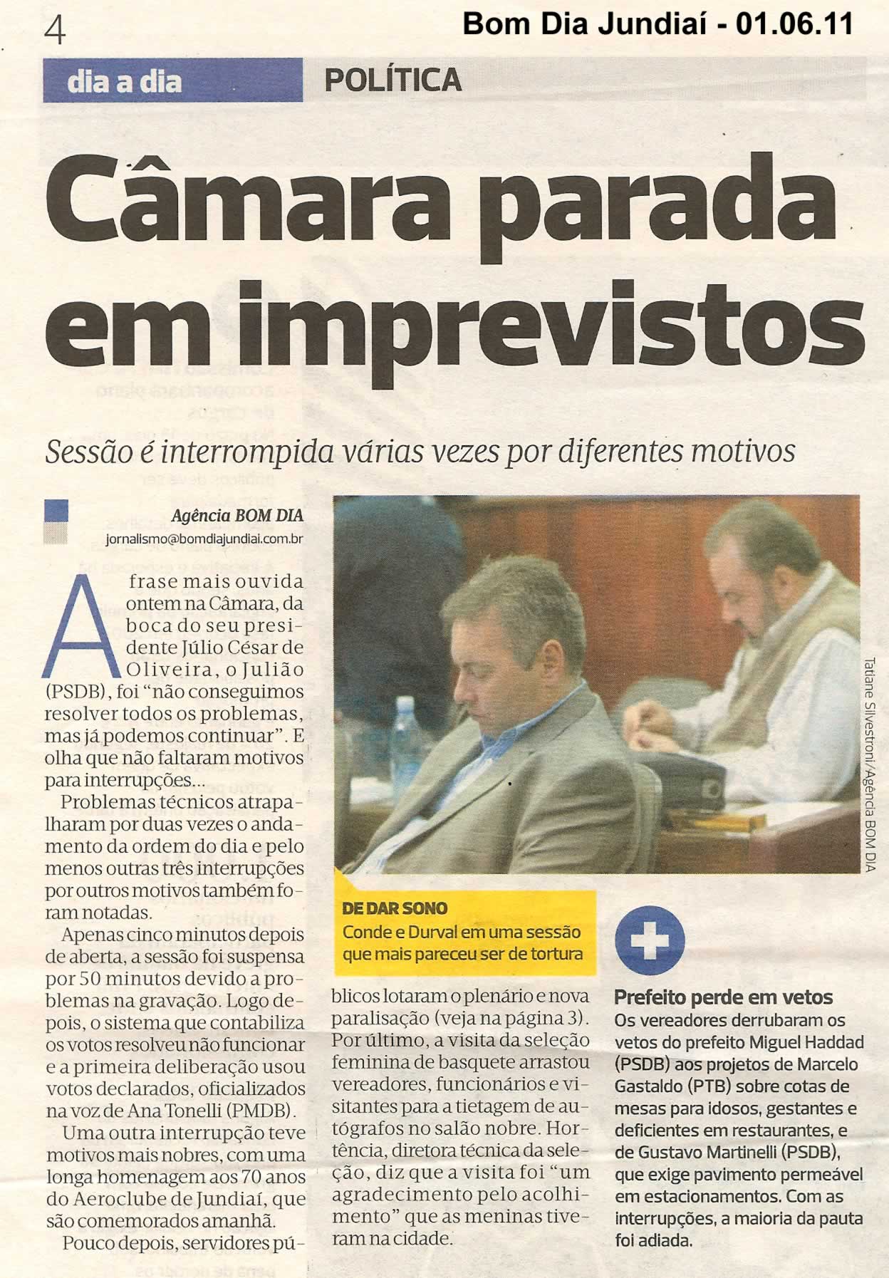 Bom Dia Jundiaí - 01/06/2011