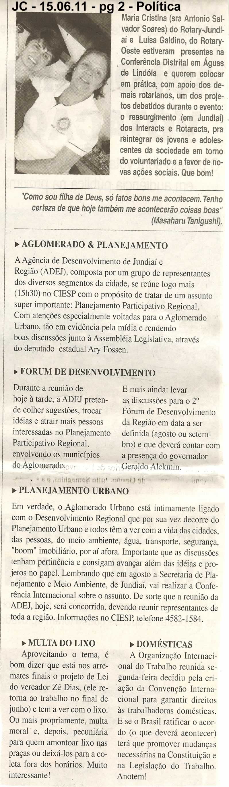 Jornal da Cidade - 15/06/2011
