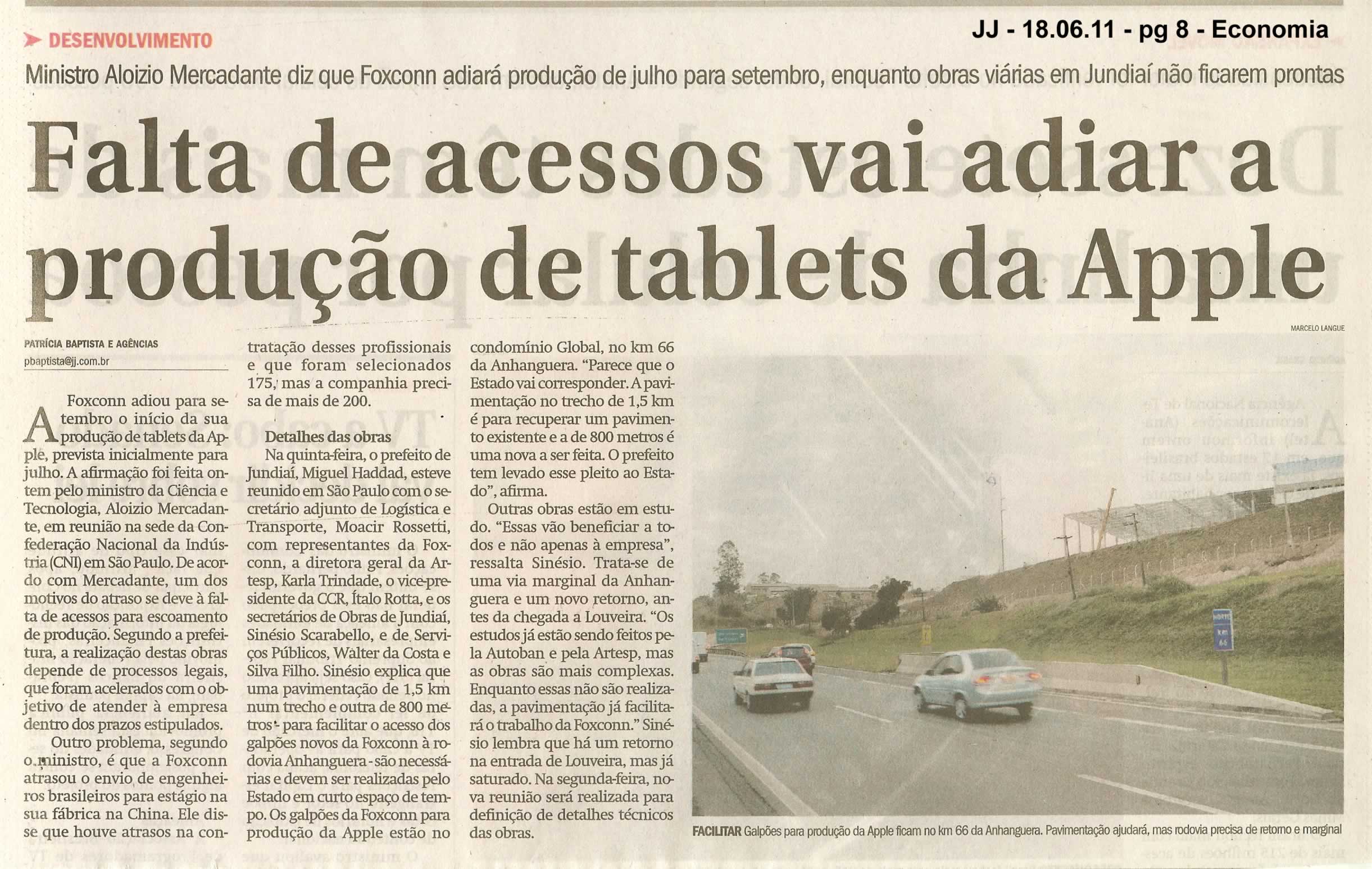 Jornal de Jundiaí - 18/06/2011