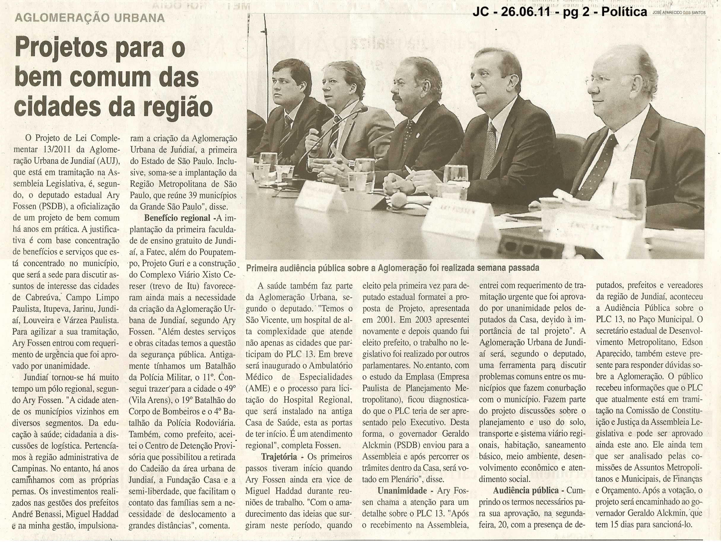 Jornal da Cidade - 26/06/2011