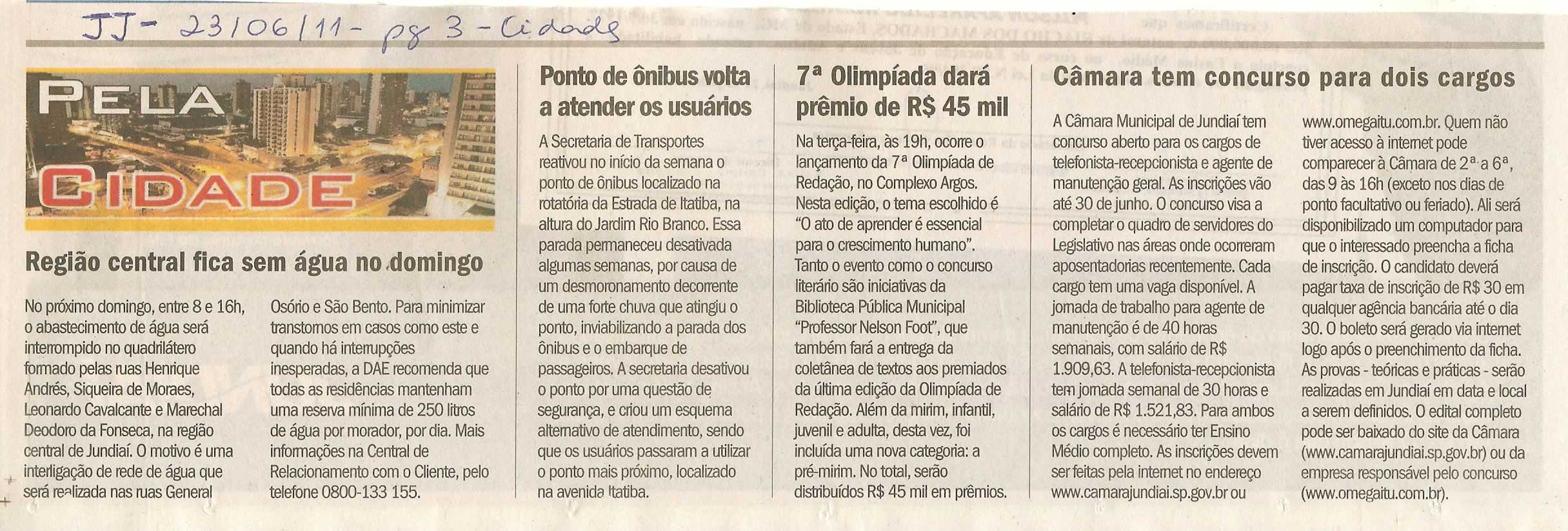 Jornal de Jundiaí - 23/06/2011