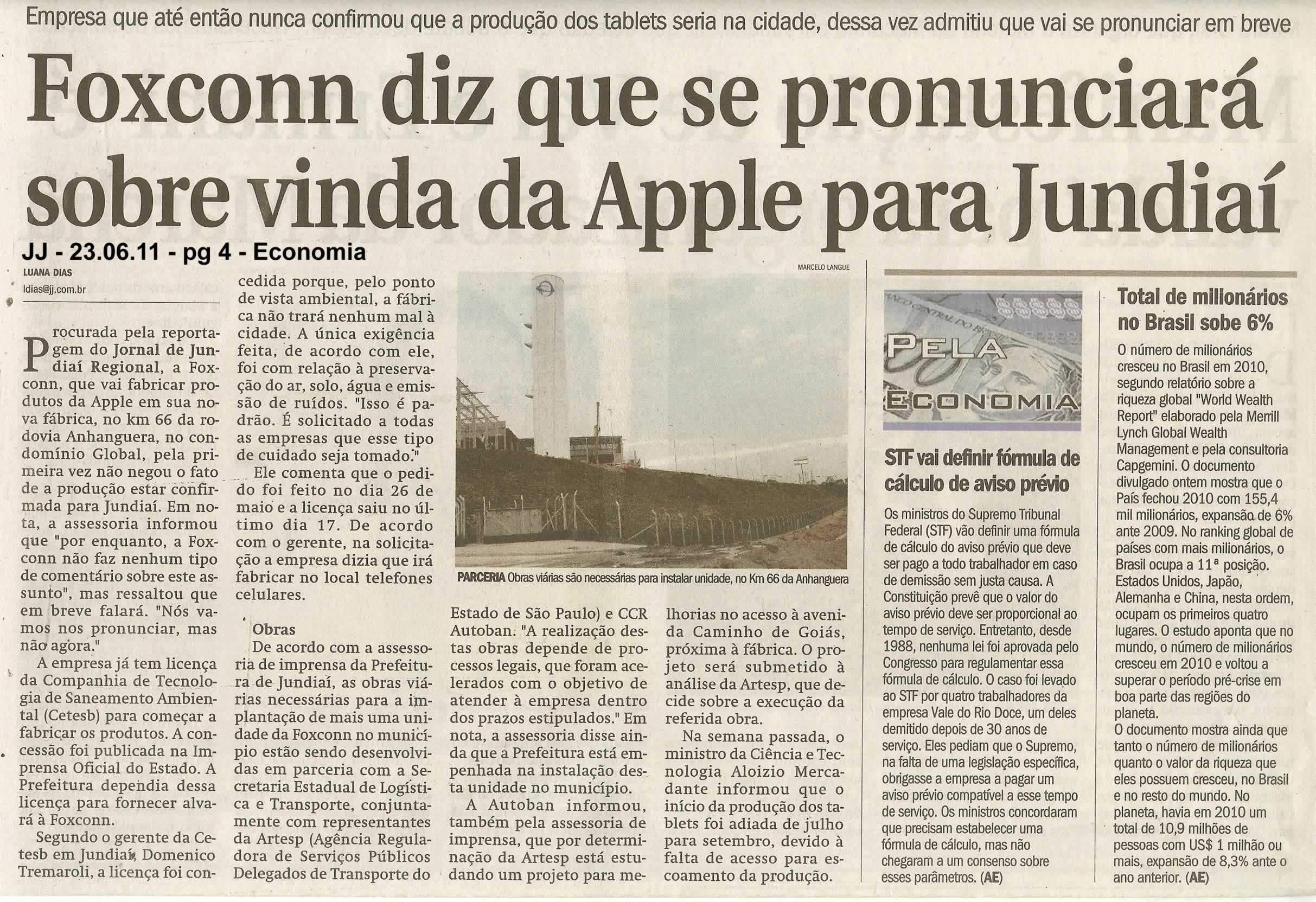 Jornal de Jundiaí - 23/06/2011