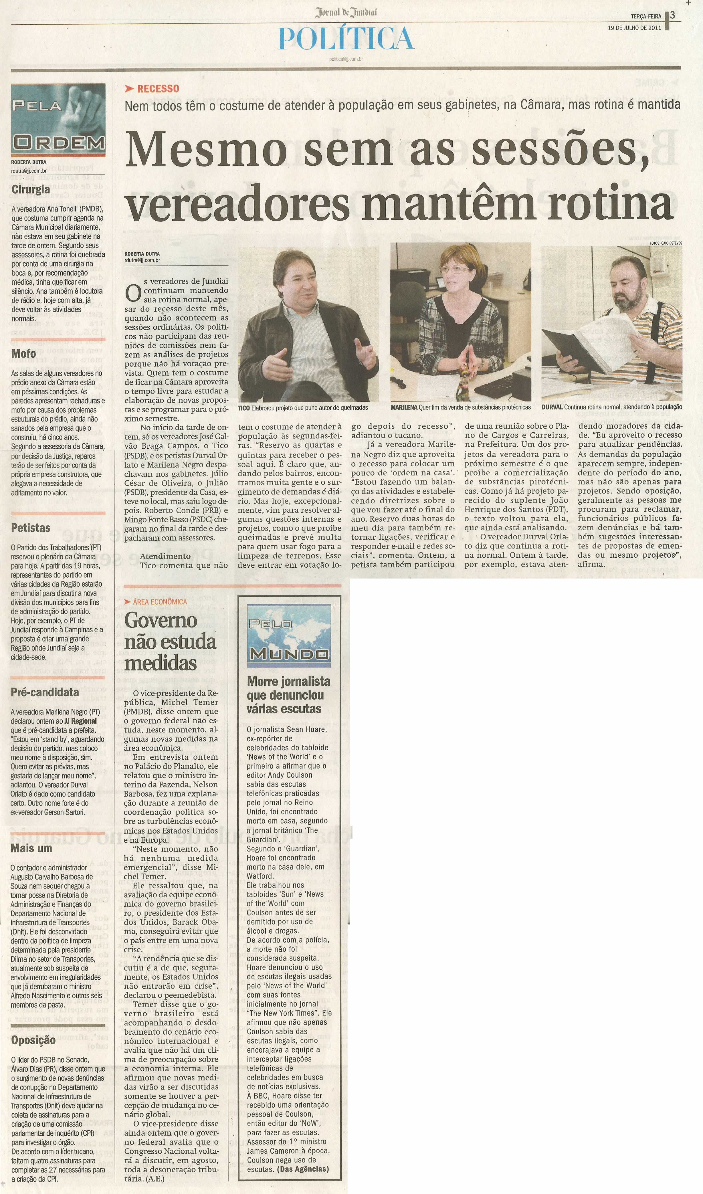 Jornal de Jundiaí - 19/07/2011