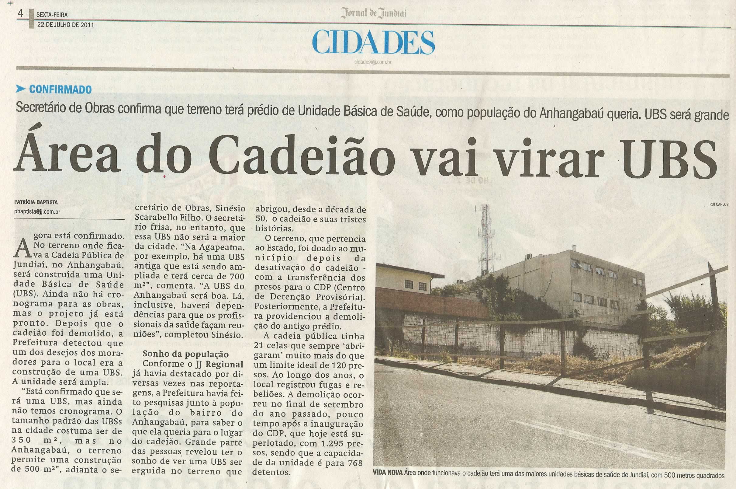 Jornal de Jundiaí - 22/07/2011