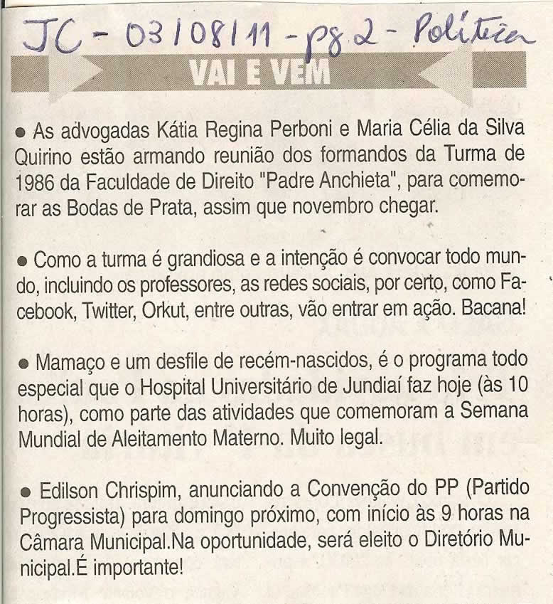 Jornal da Cidade - 03/08/2011