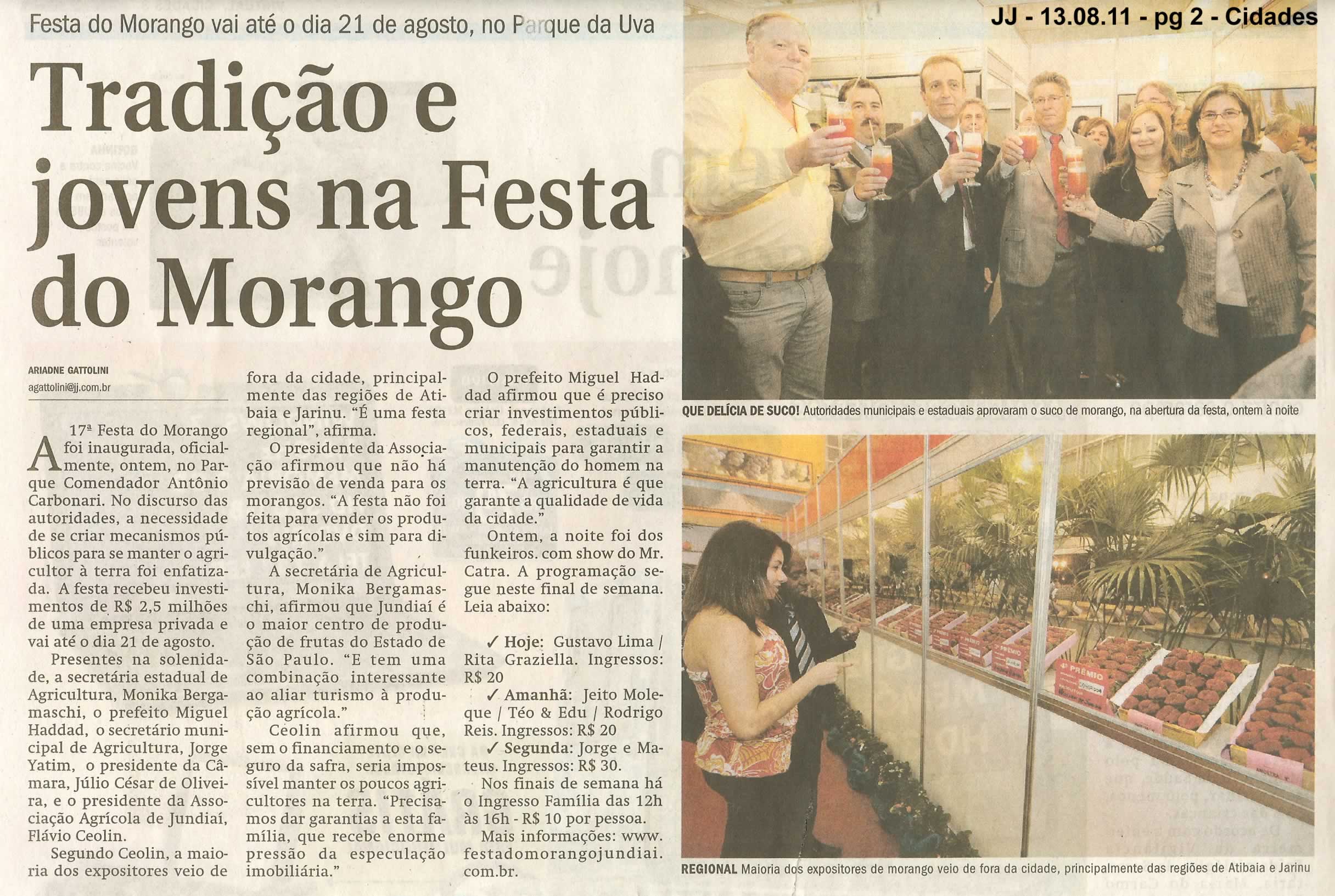 Jornal de Jundiaí - 13/08/2011