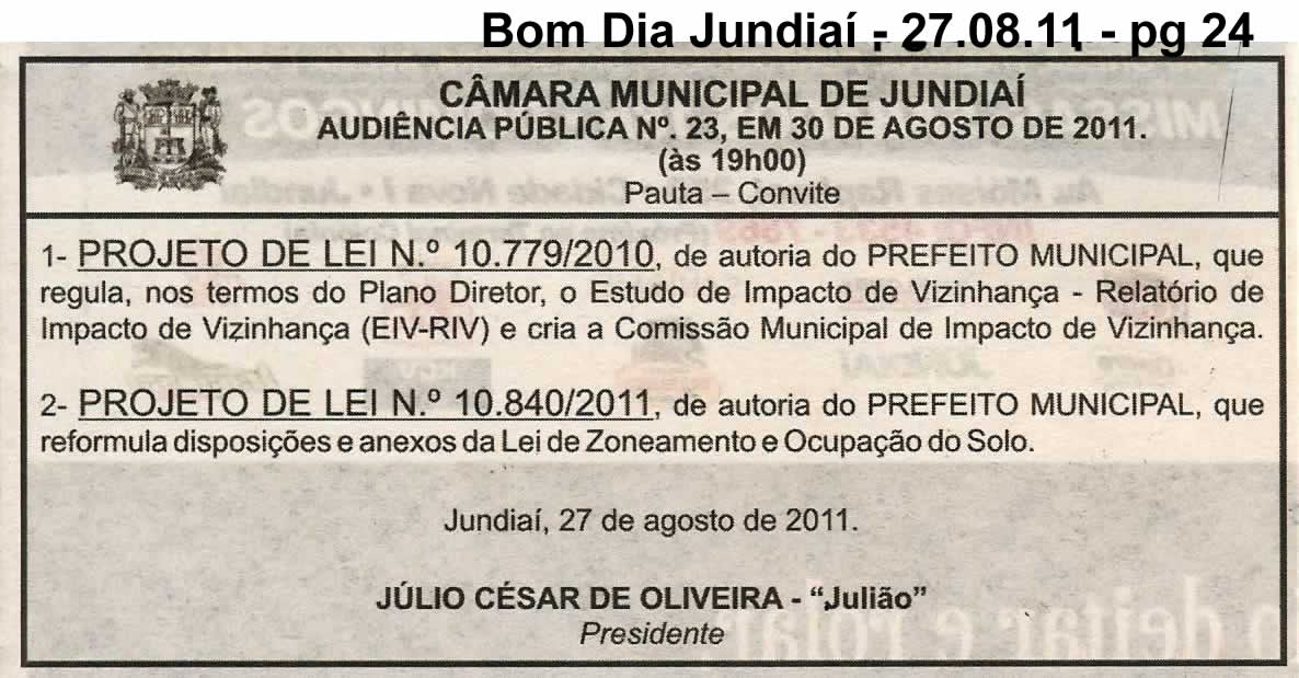 Bom Dia Jundiaí - 27/08/2011