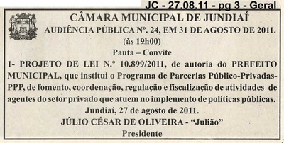 Jornal da Cidade - 27/08/2011