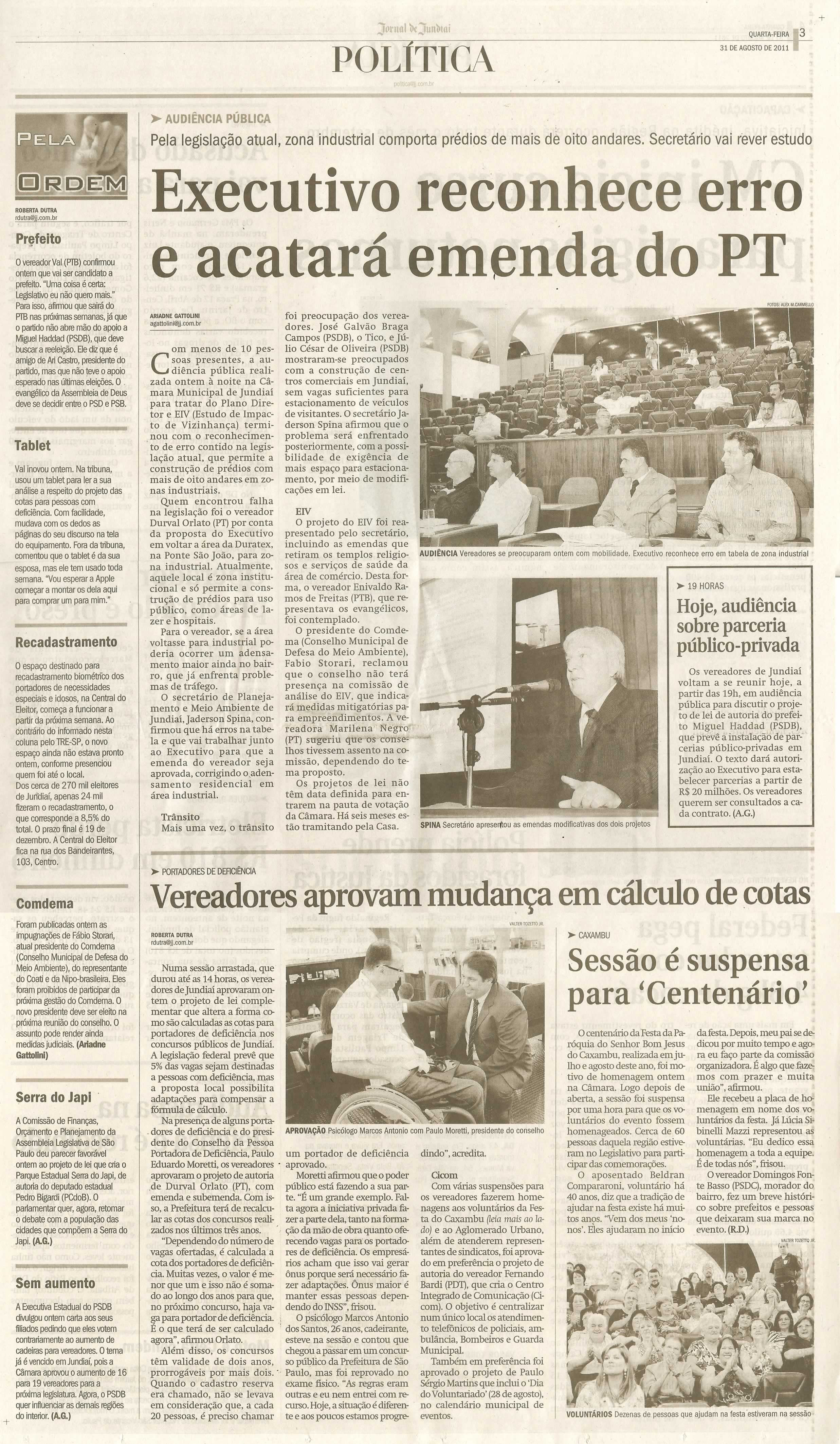 Jornal de Jundiaí - 31/08/2011