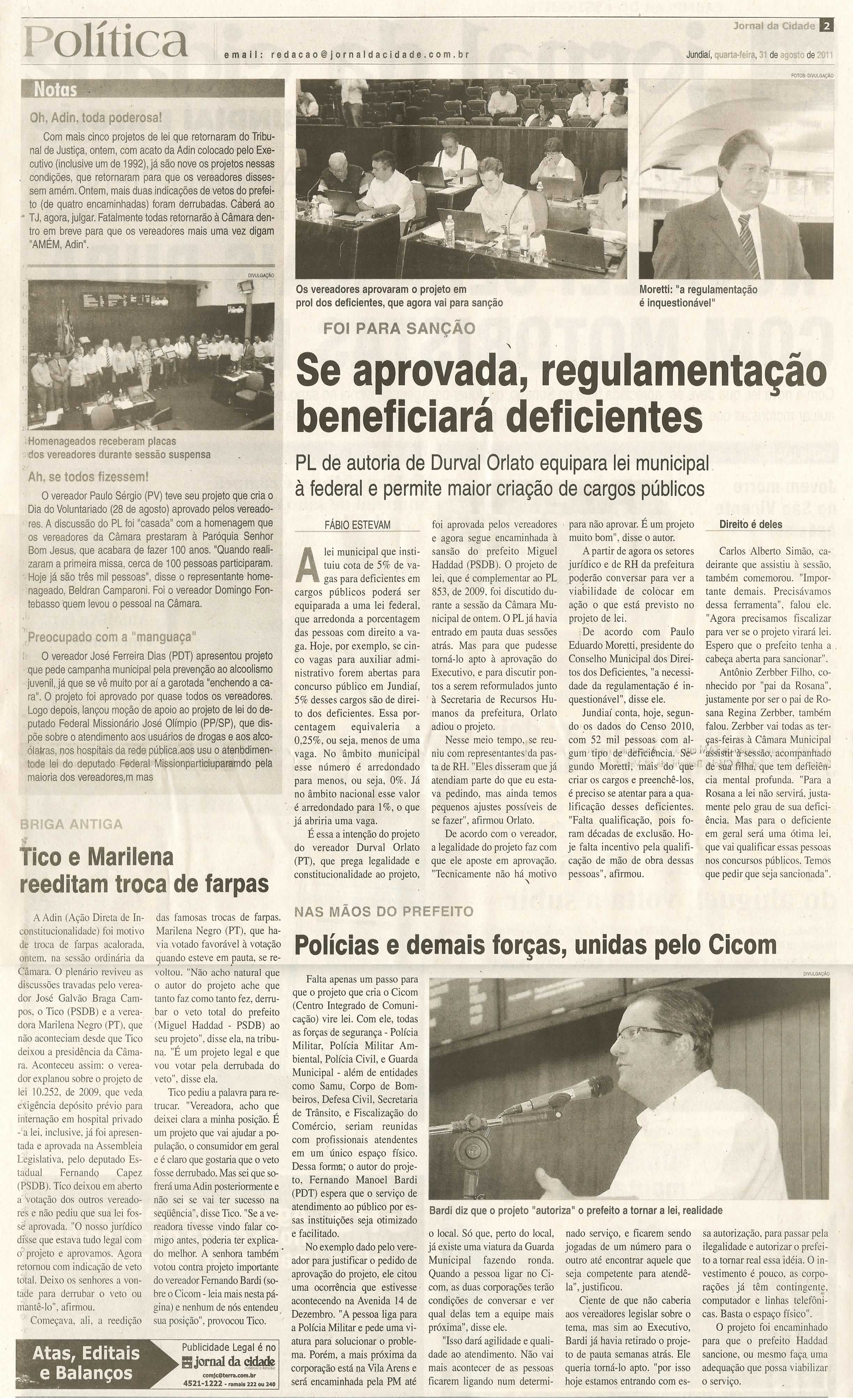 Jornal de Jundiaí - 31/08/2011