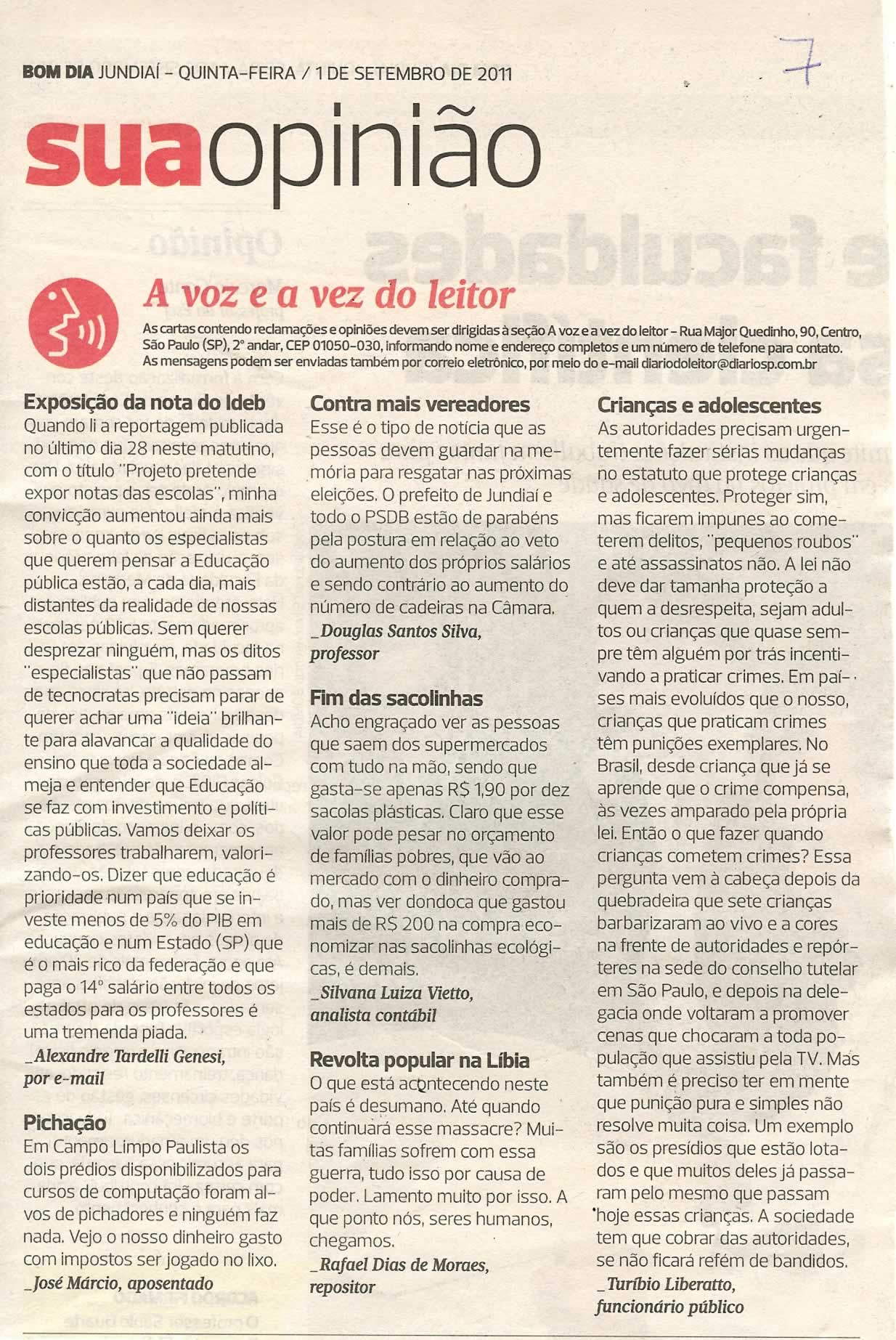 Bom Dia Jundiaí - 01/09/2011