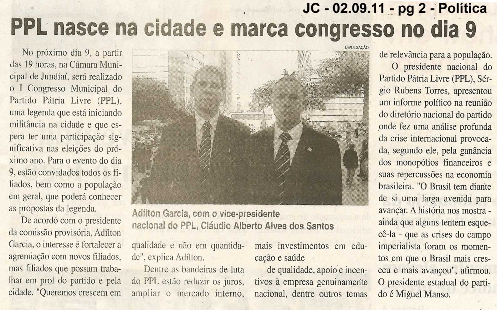 Jornal da Cidade - 02/09/2011