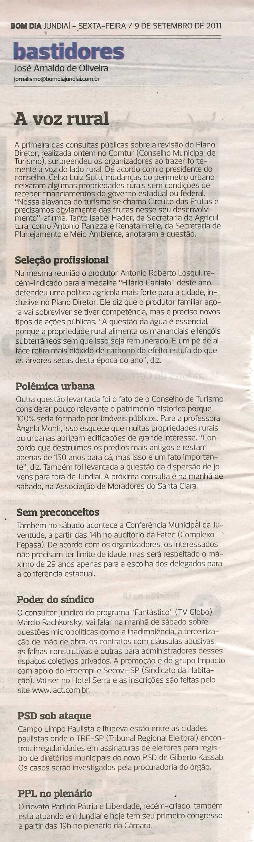 Bom Dia Jundiaí - 09/09/2011