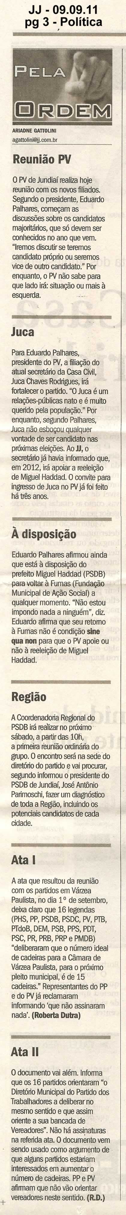Jornal de Jundiaí - 09/09/2011