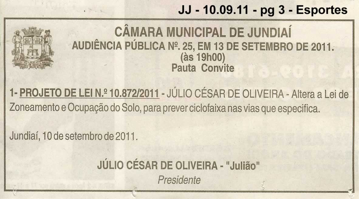 Jornal de Jundiaí - 10/09/2011