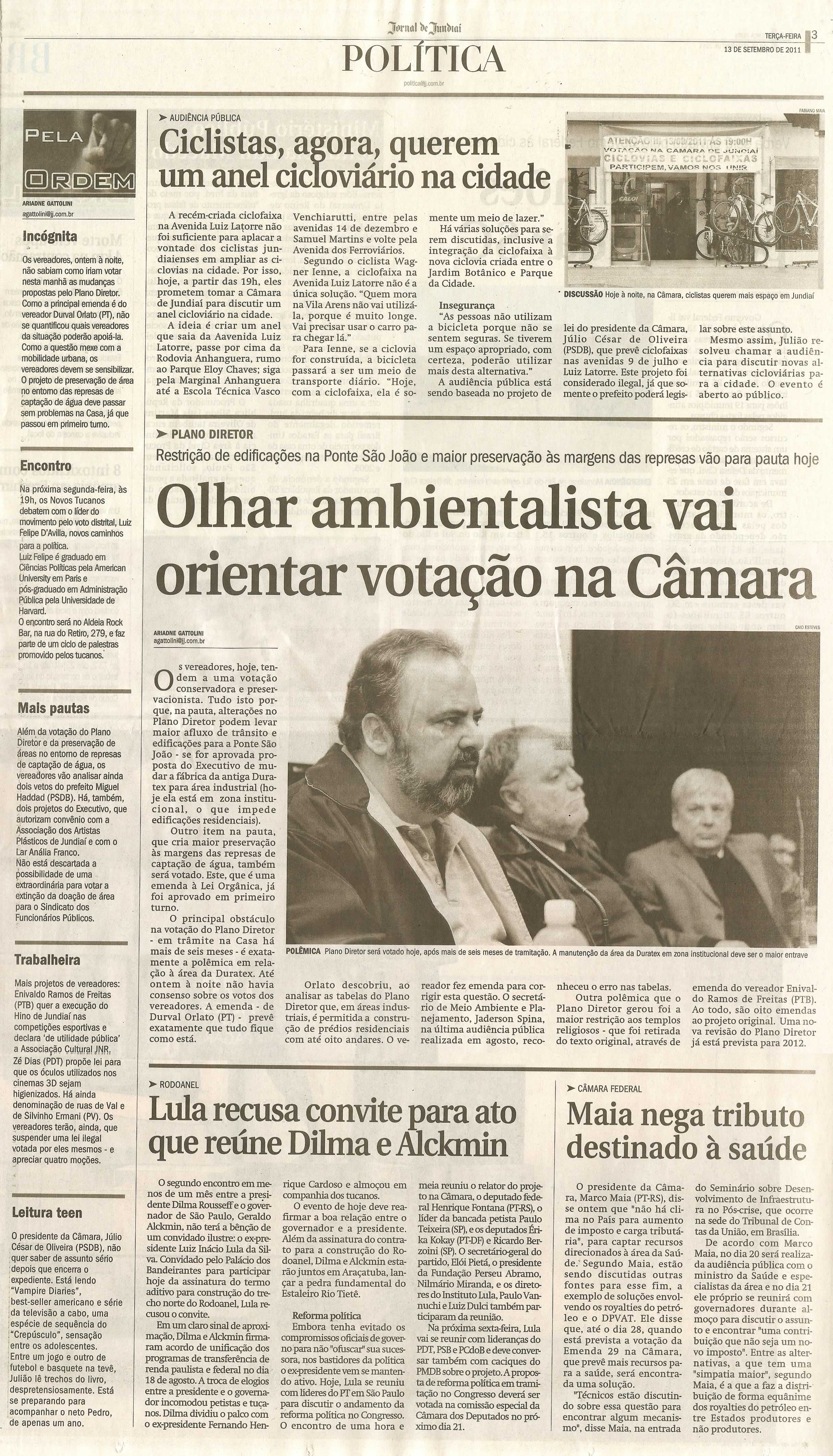 Jornal de Jundiaí - 13/09/2011
