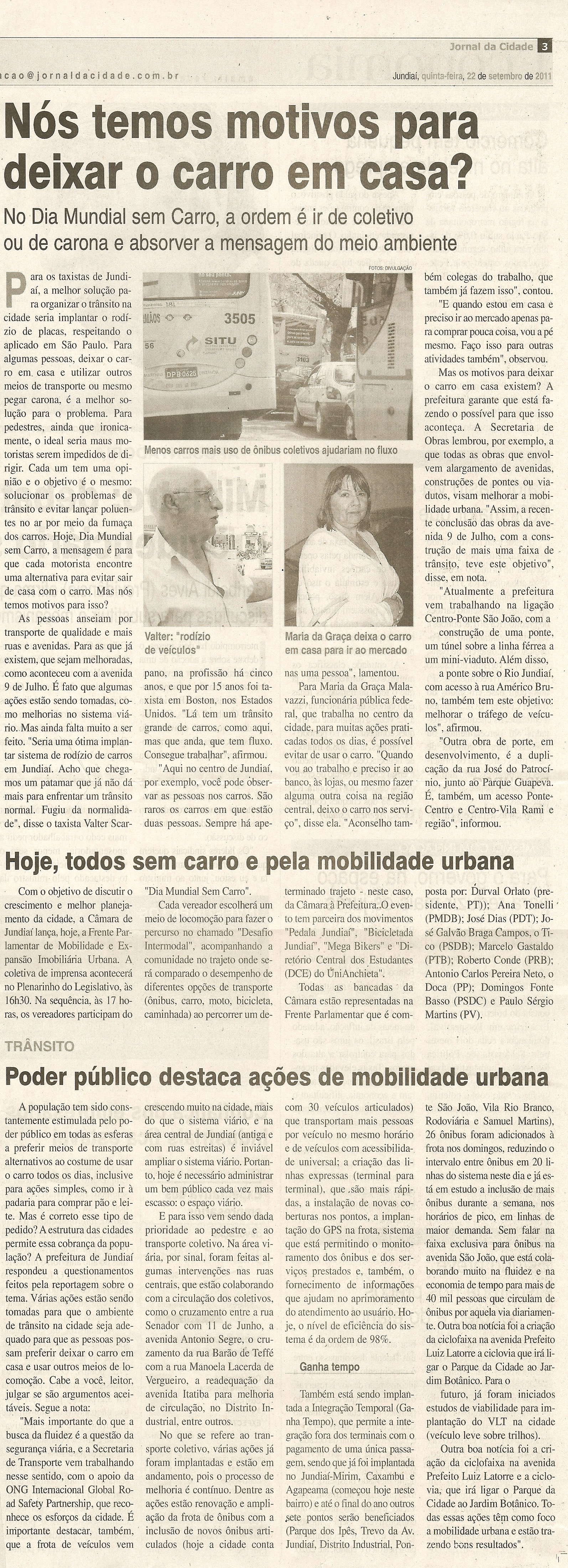 Jornal da Cidade - 22/09/2011