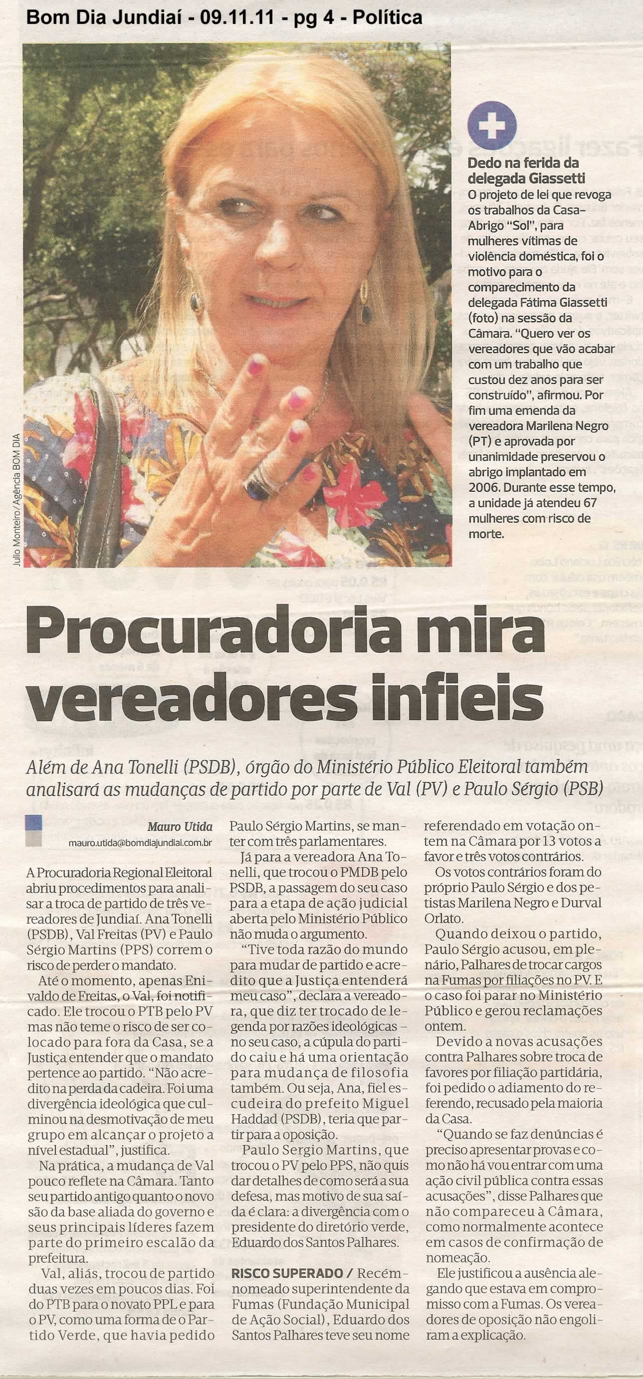 Bom Dia Jundiaí - 09/11/2011