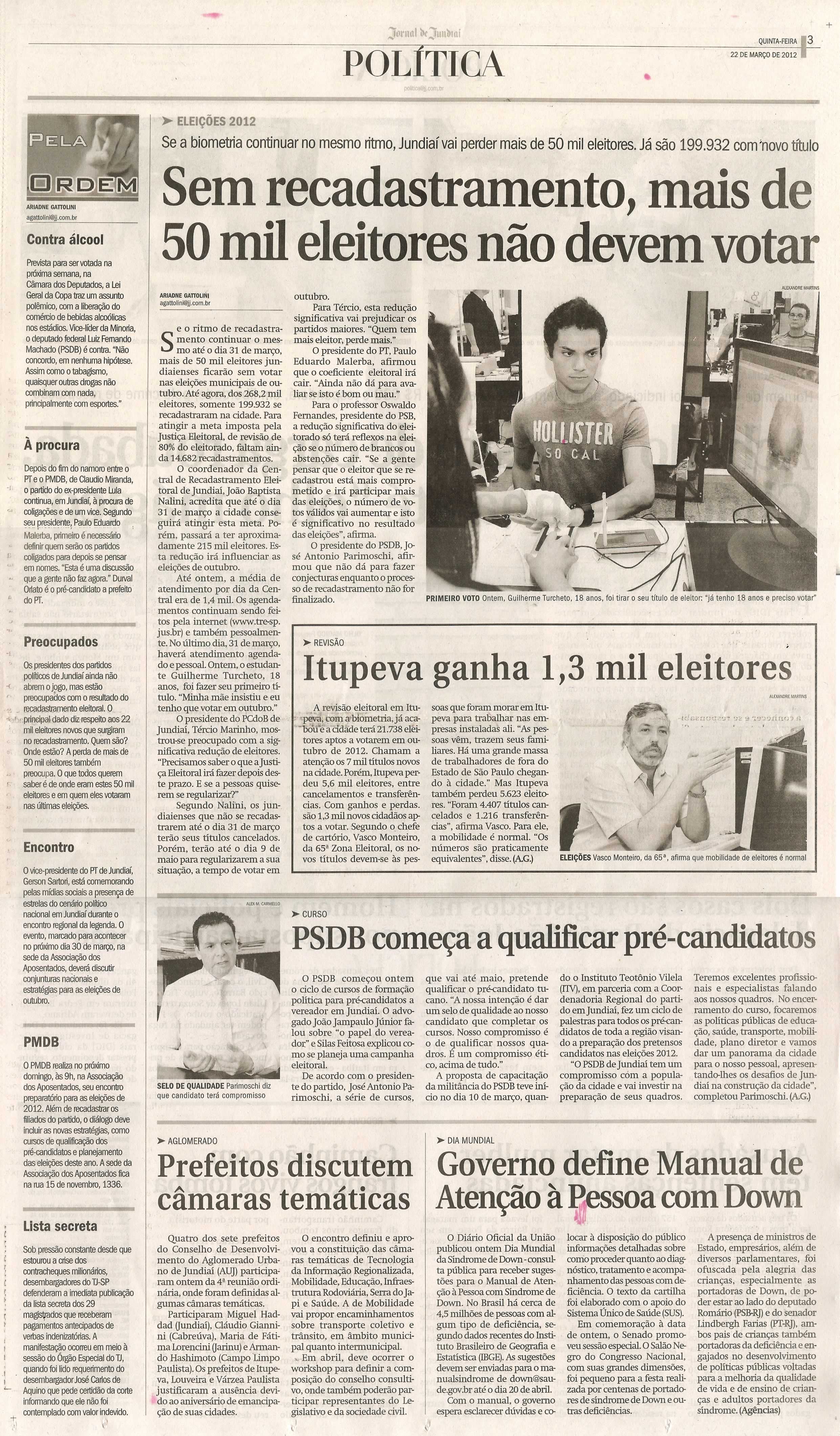 Jornal de Jundiaí - 22/03/2012
