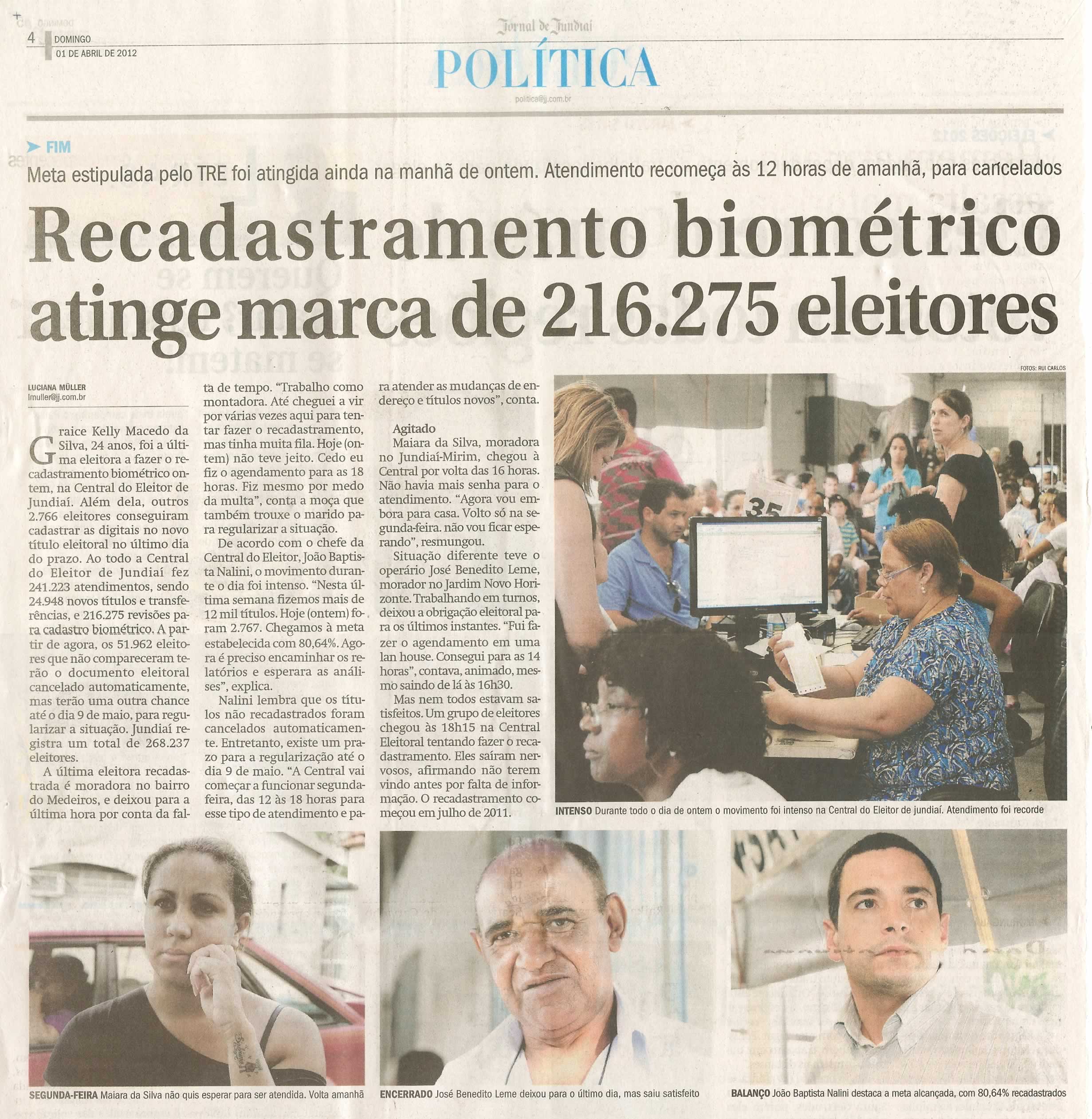 Jornal de Jundiaí - 01/04/2012