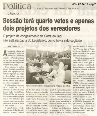 Jornal da Cidade - 22/04/2012