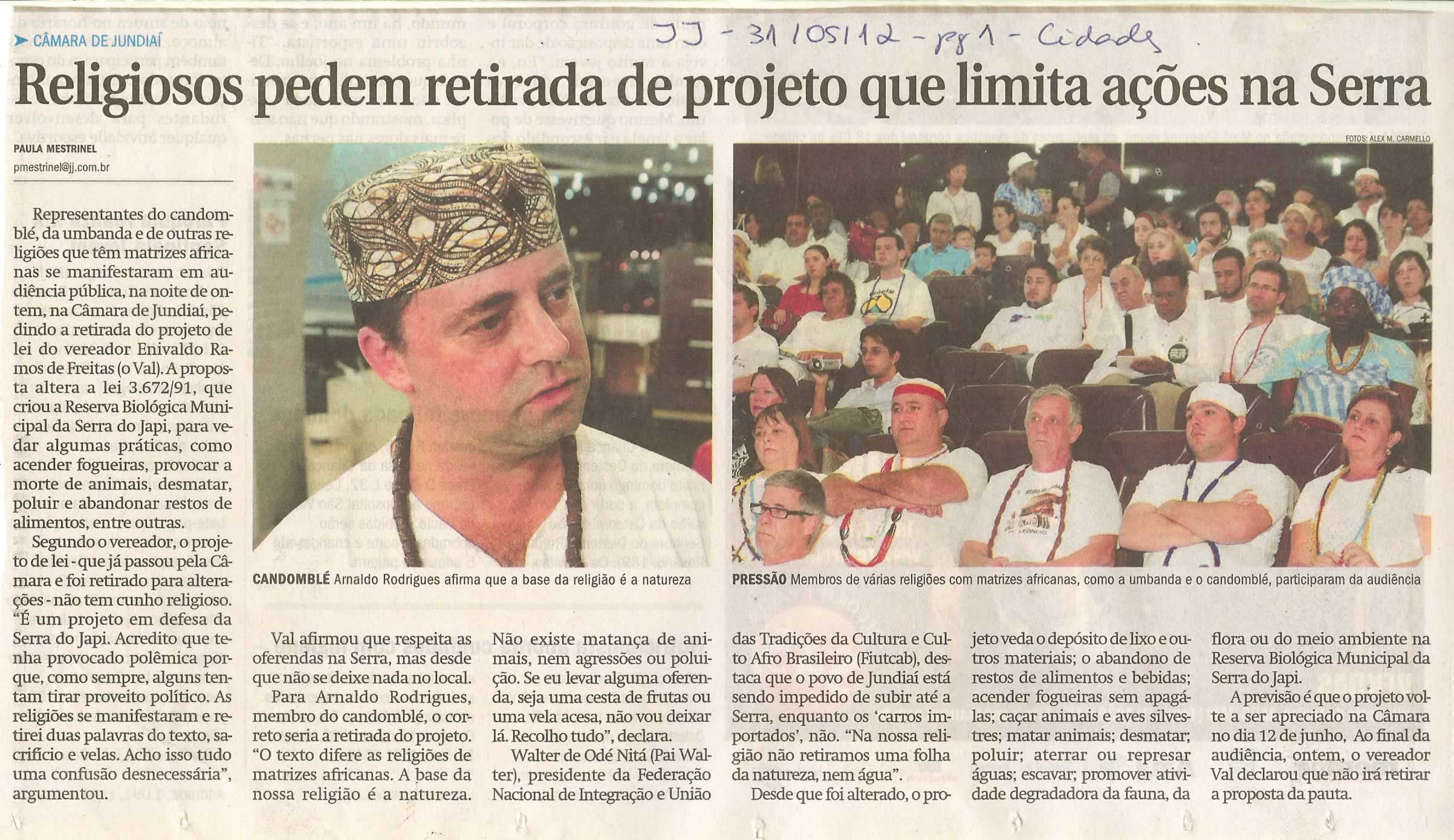 Jornal de Jundiaí - 31/05/2012