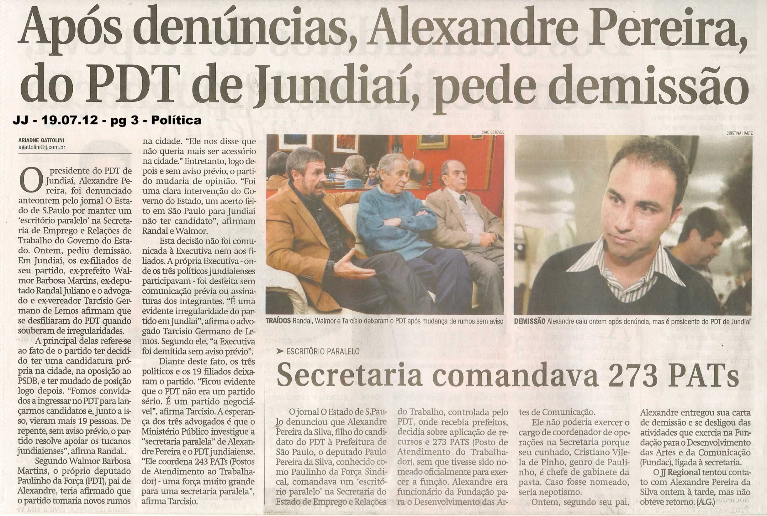 Jornal de Jundiaí - 19/07/2012