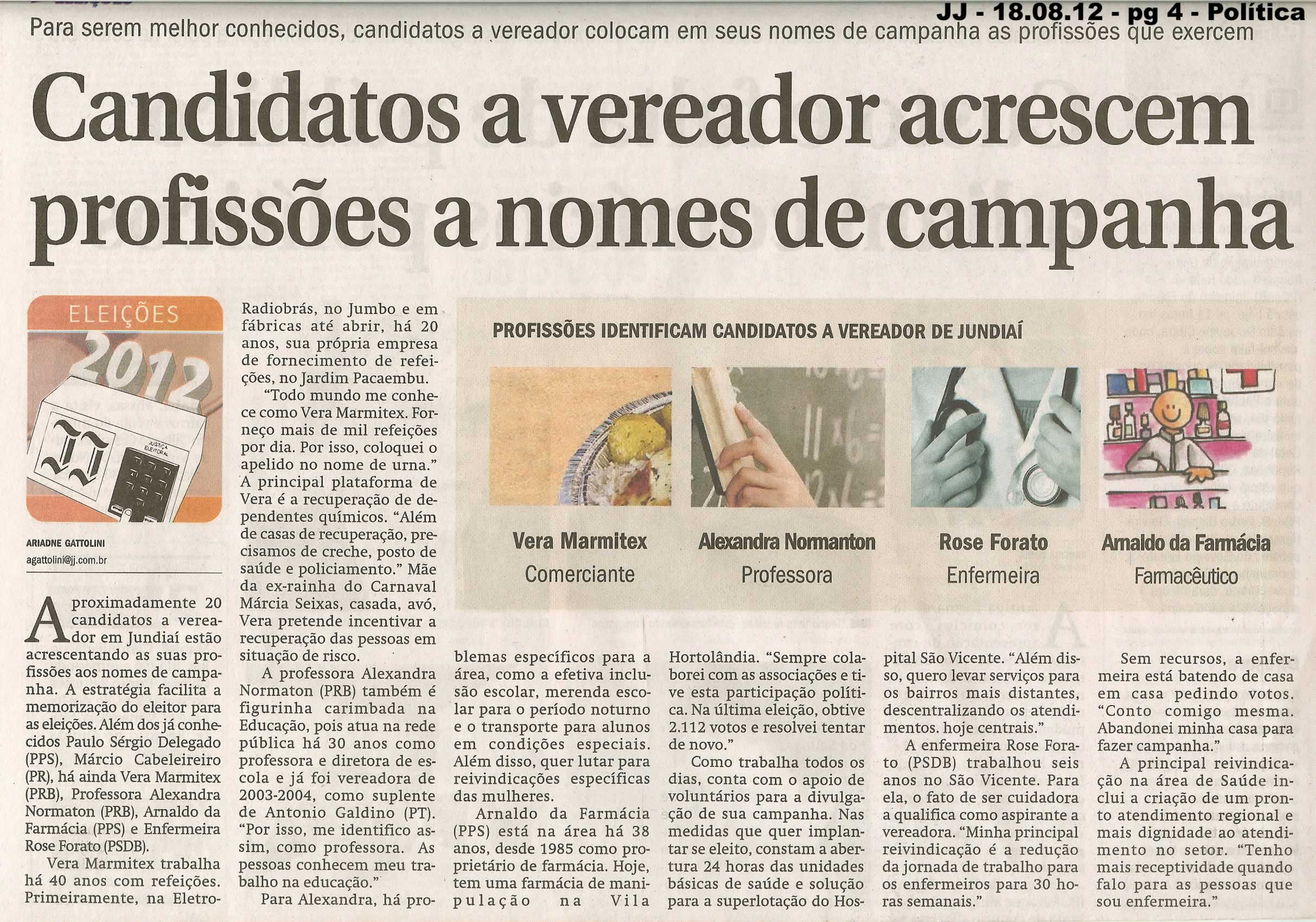Jornal de Jundiaí - 18/08/2012