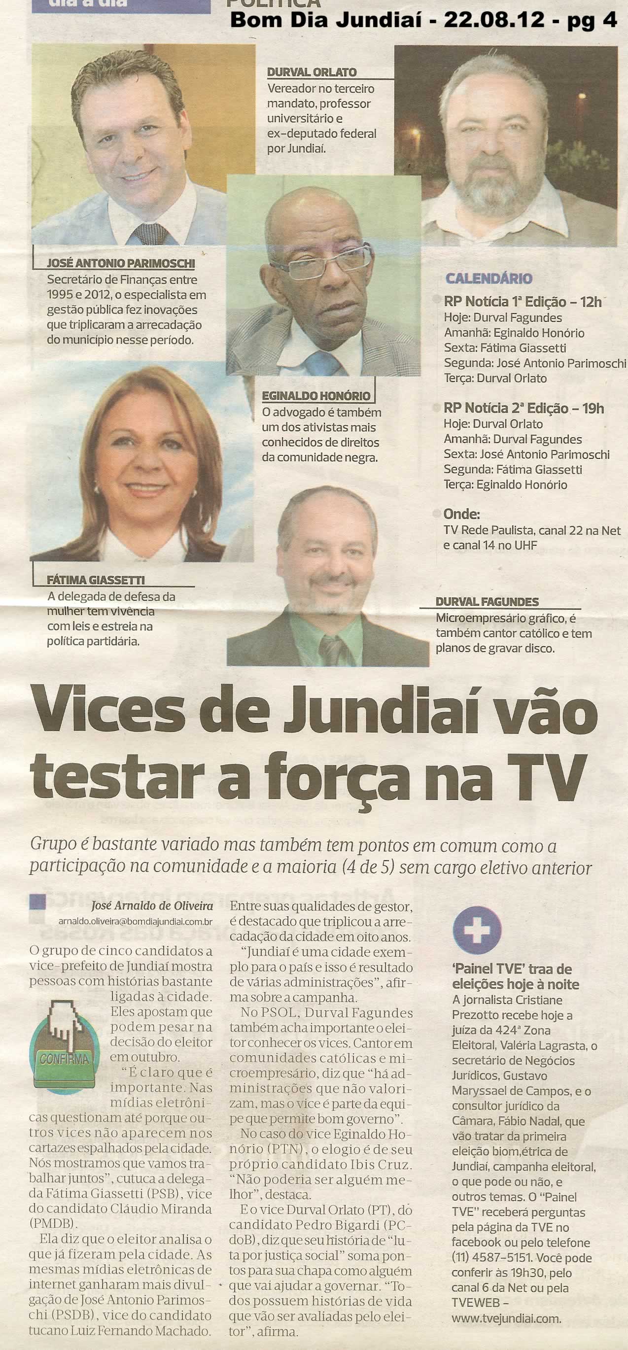 Bom Dia Jundiaí - 22/08/2012