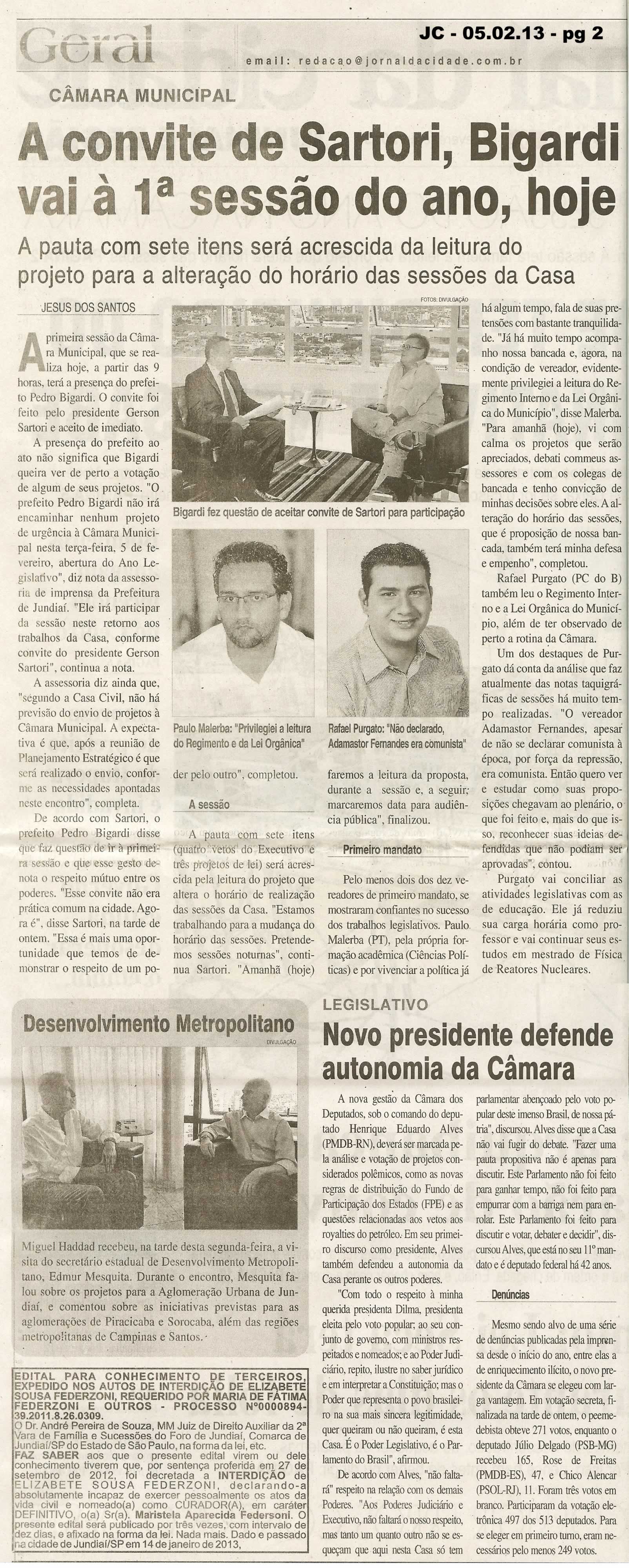 Jornal da Cidade - 05/02/2013