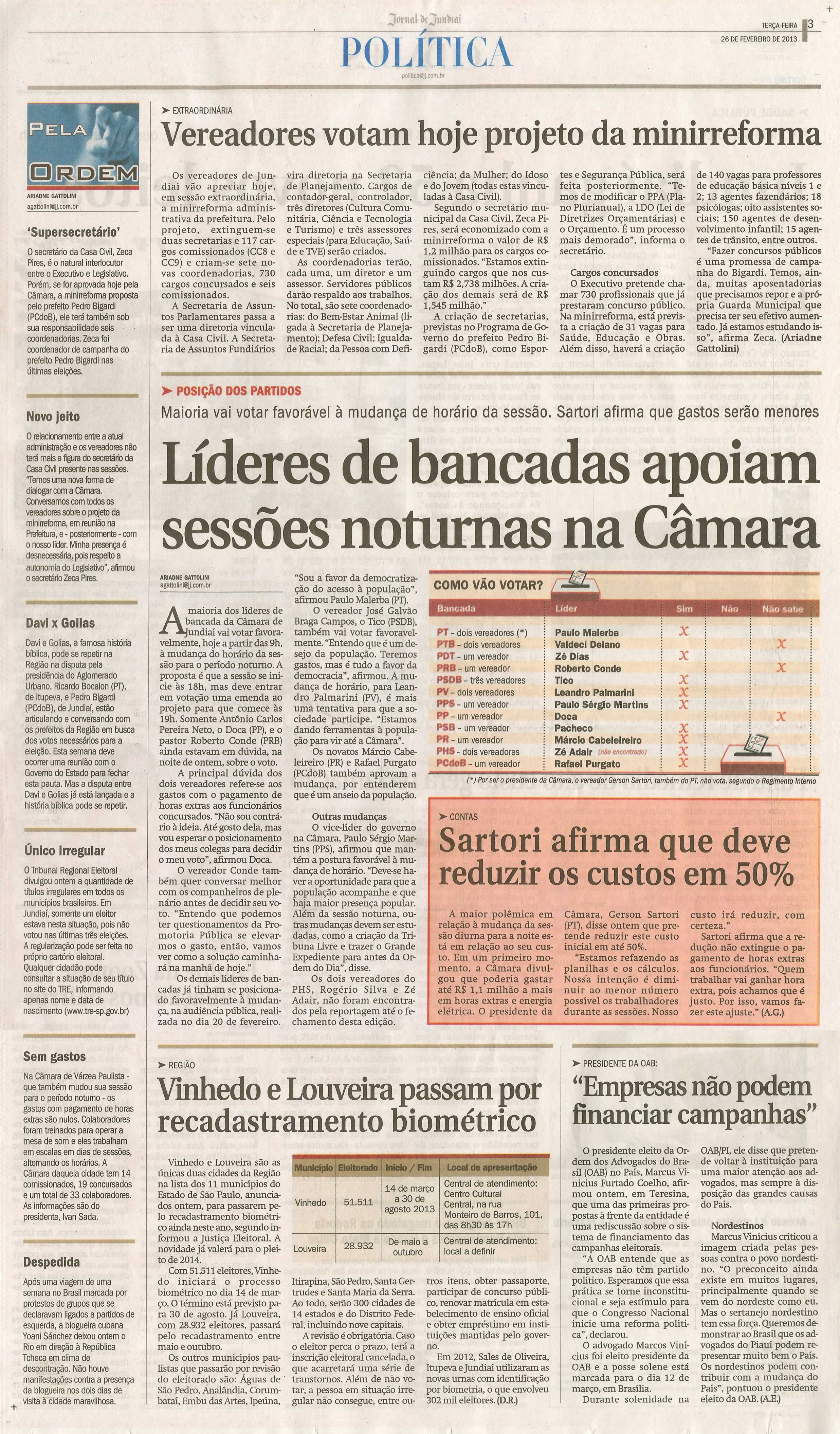 Jornal de Jundiaí - 26/02/2013