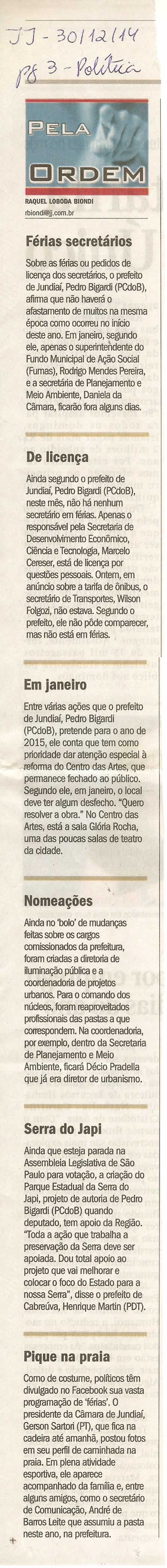 JJ - 30/12/14 - pág. 03 - Política - Pela Ordem.