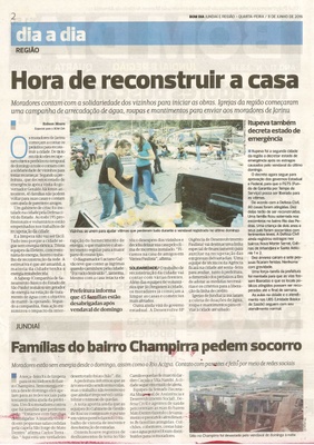 Bom Dia Jundiaí - 08/06/16 - pg 2 - Hora de reconstruir a casa -