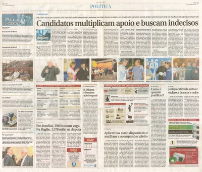 JJ - 01/10/16 - pgs 2 e 3 - política - Candidatos multiplicam apoio e buscam indecisos -