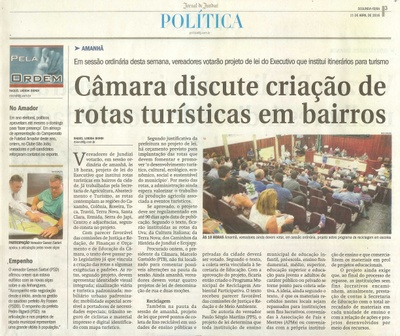 JJ - 11/04/16 - pg 3 - política - Câmara discute criação de rotas turísticas em bairros - 