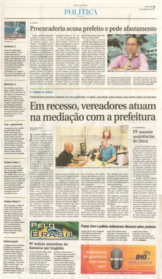  JJ - 14/01/16 - pg 3 - Política - Em recesso, vereadores atuam na mediação com a prefeitura - PP assume assistências de Doca - Pela ordem.