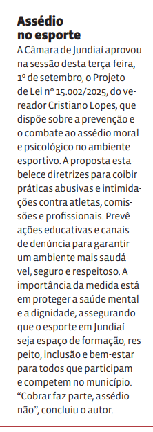 Assédio no esporte