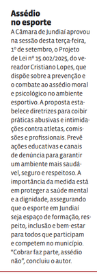 Assédio no esporte